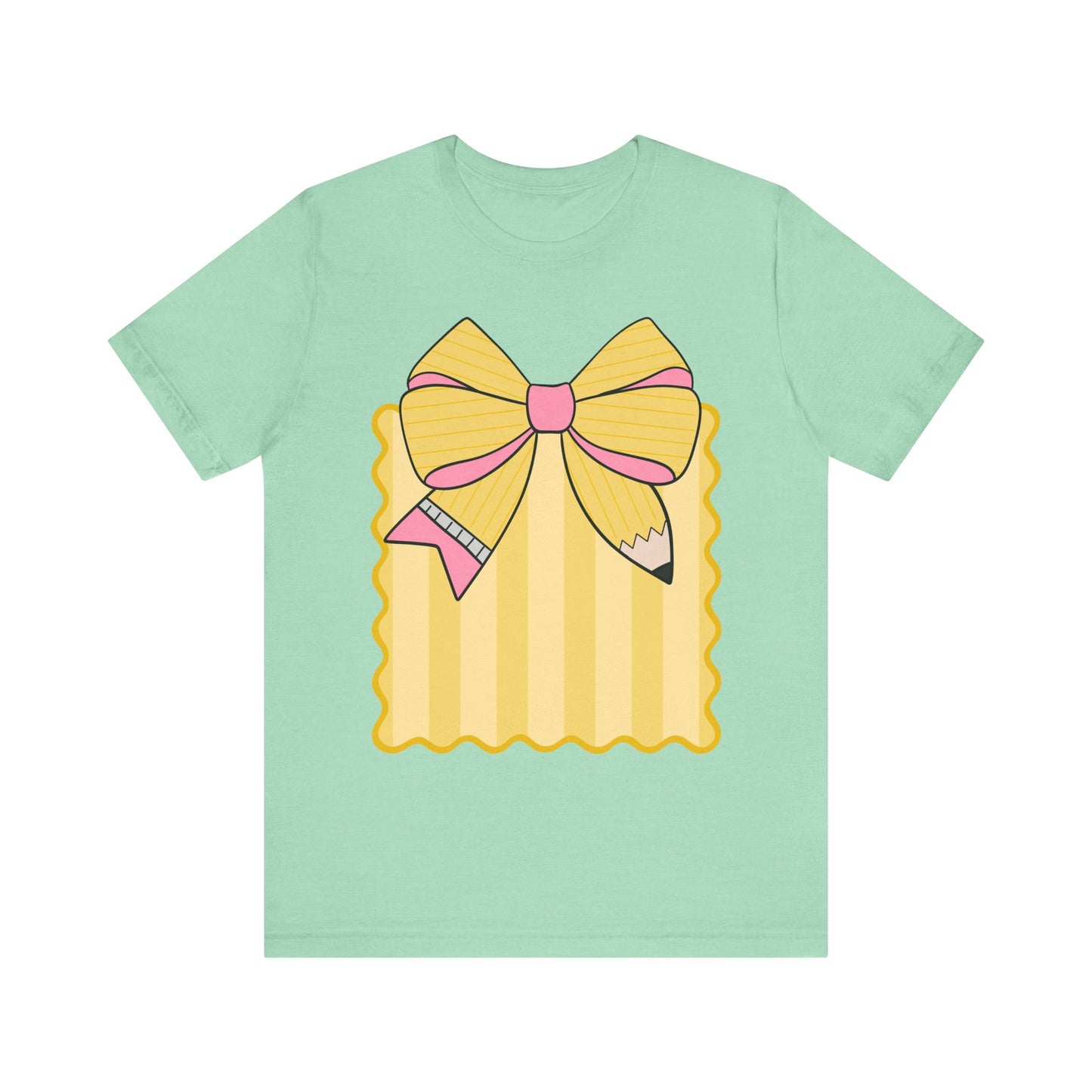Personalized, Back to School, Pencil Bow coquette design for students, teachers, faculty, etc