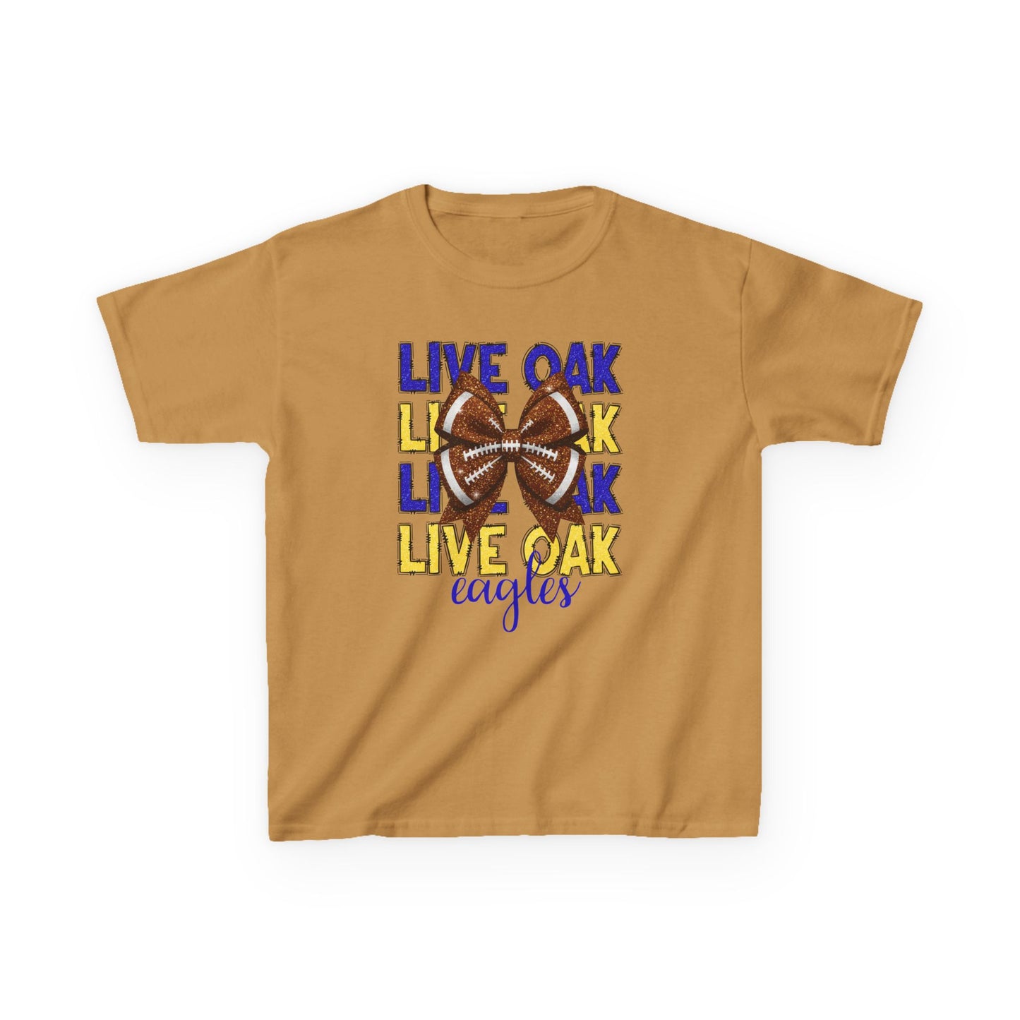 Live Oak Eagles Football Tee for Kids, Youth Sports Shirt, Fun Game Day Outfit, Birthday Gift, Team Spirit Apparel, Family Sportswear