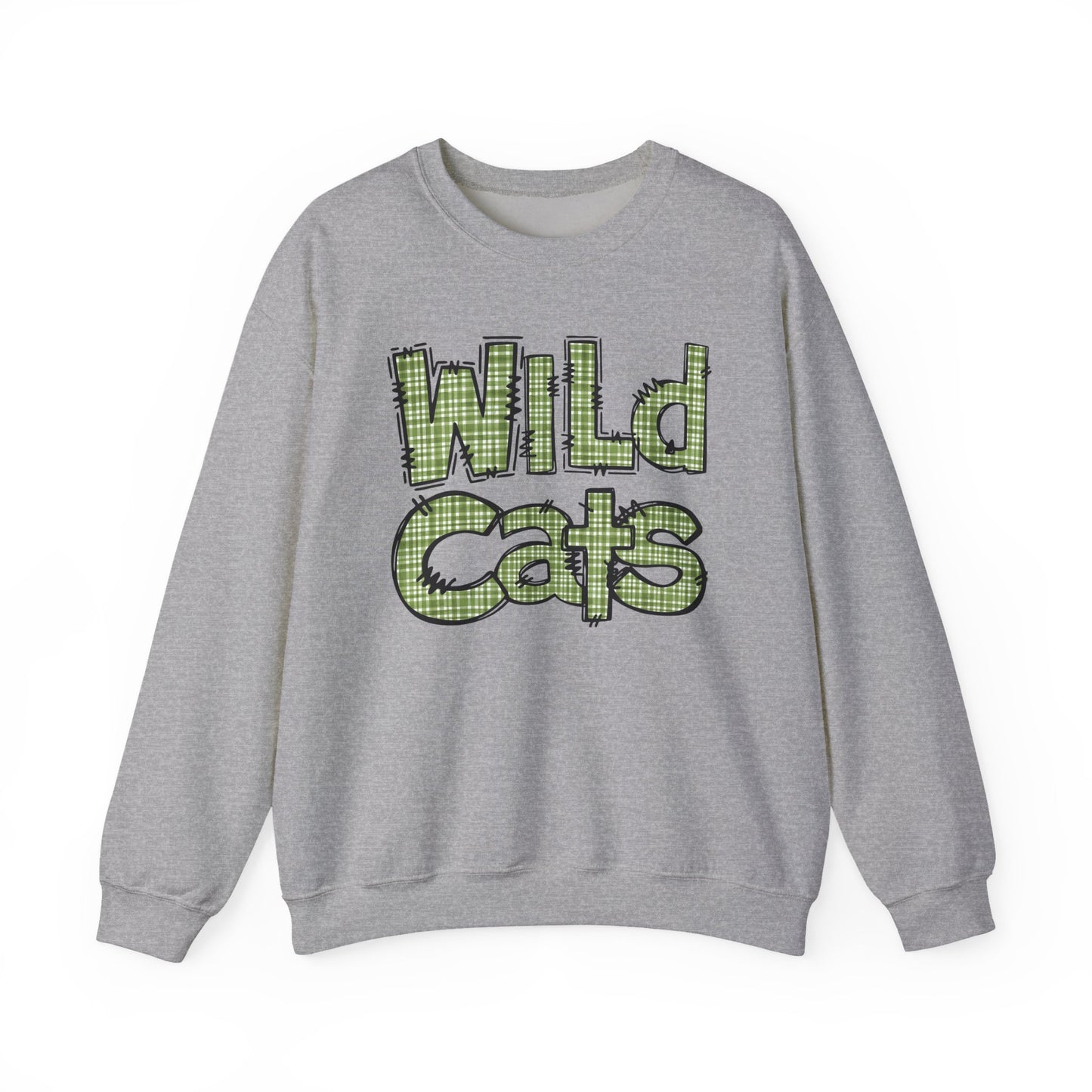 Wild Cats Crewneck Sweatshirt, Cozy Unisex Sweatshirt, Perfect Gift for Birthdays, Casual Wear, Wildcat Theme Apparel, Walker, La WHS, WJH