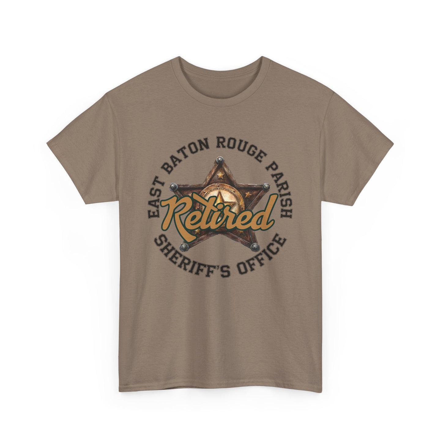 EBRSO Retired Sheriff Heavy Cotton Tee, Unisex Tee, Law Enforcement Gift, Retirement Celebration T-shirt