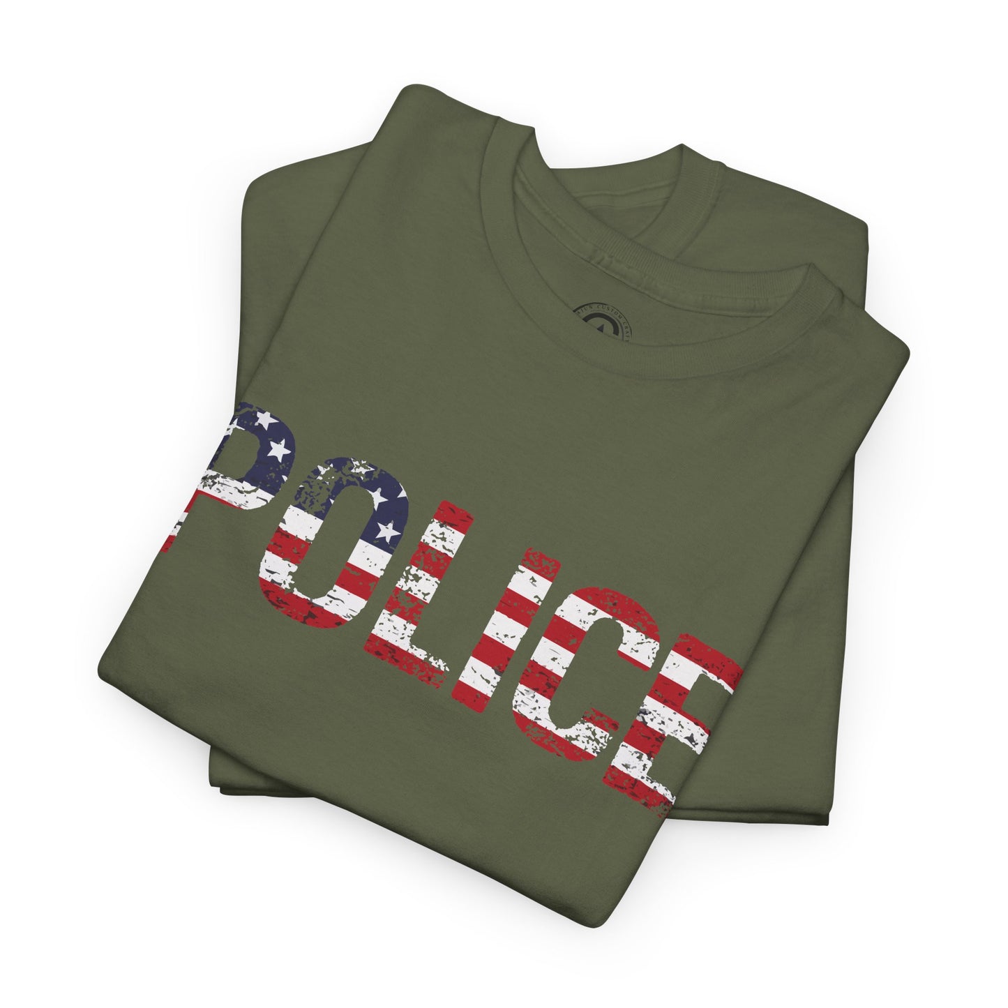 Police Flag Graphic Tee, T-Shirt, Unisex Humor Shirt, Gifts for Friends, Casual Wear, law enforcement