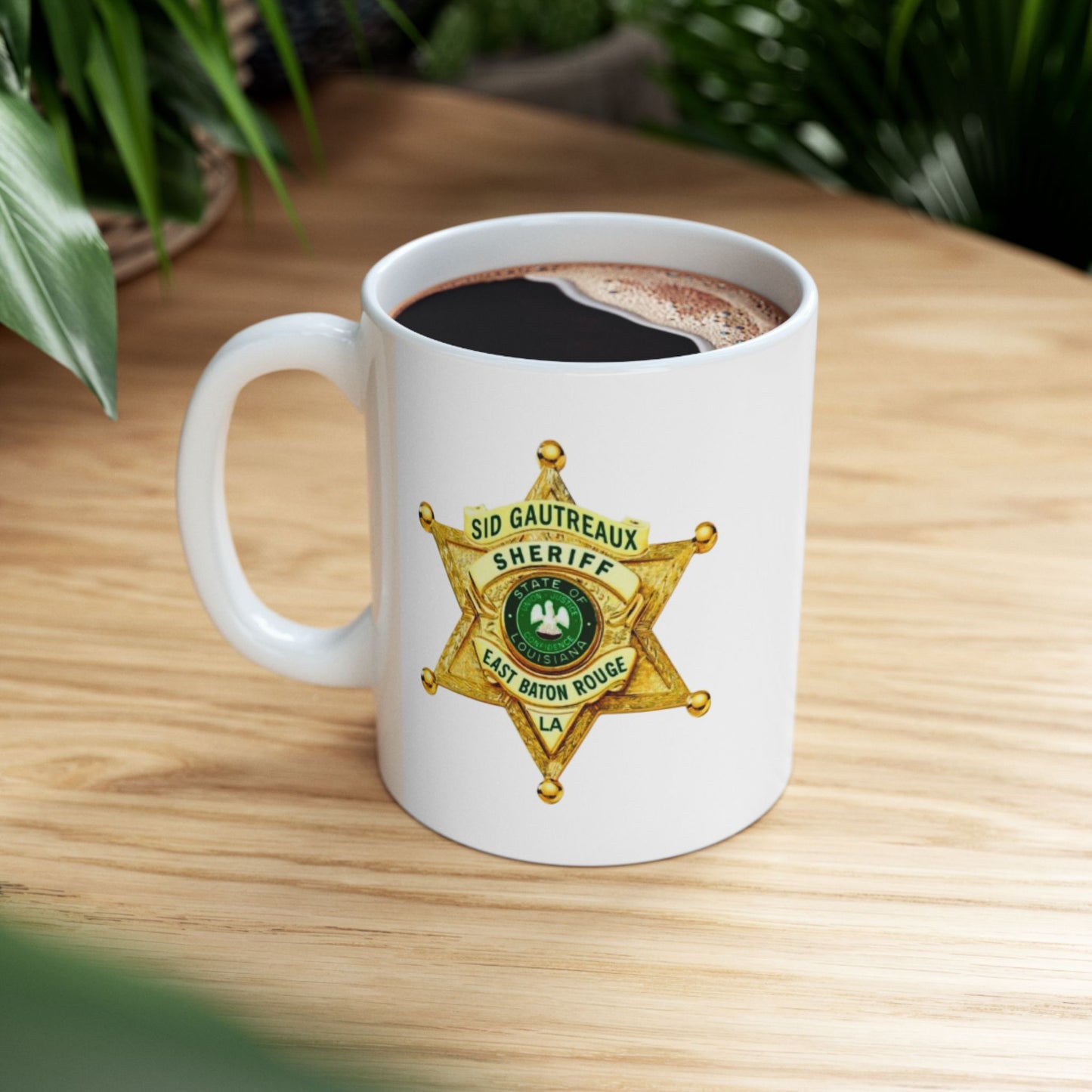 EBRSO, Badge, Sheriff Star Ceramic Mug, Perfect Gift for Police Officers, Law Enforcement Fans, Birthday, Holiday