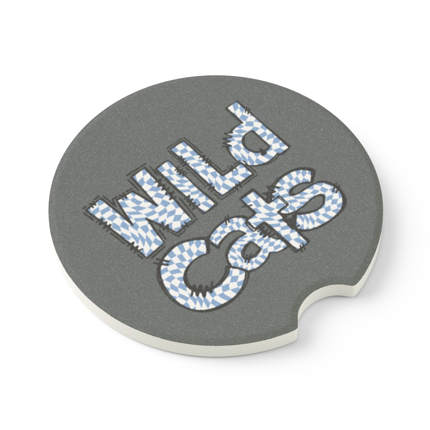 St Amant Middle School Wildcats Soapstone Car Coaster | Vehicle Accessory, Car Gift, Home Decor, Unique Gift, Wildcat Pride