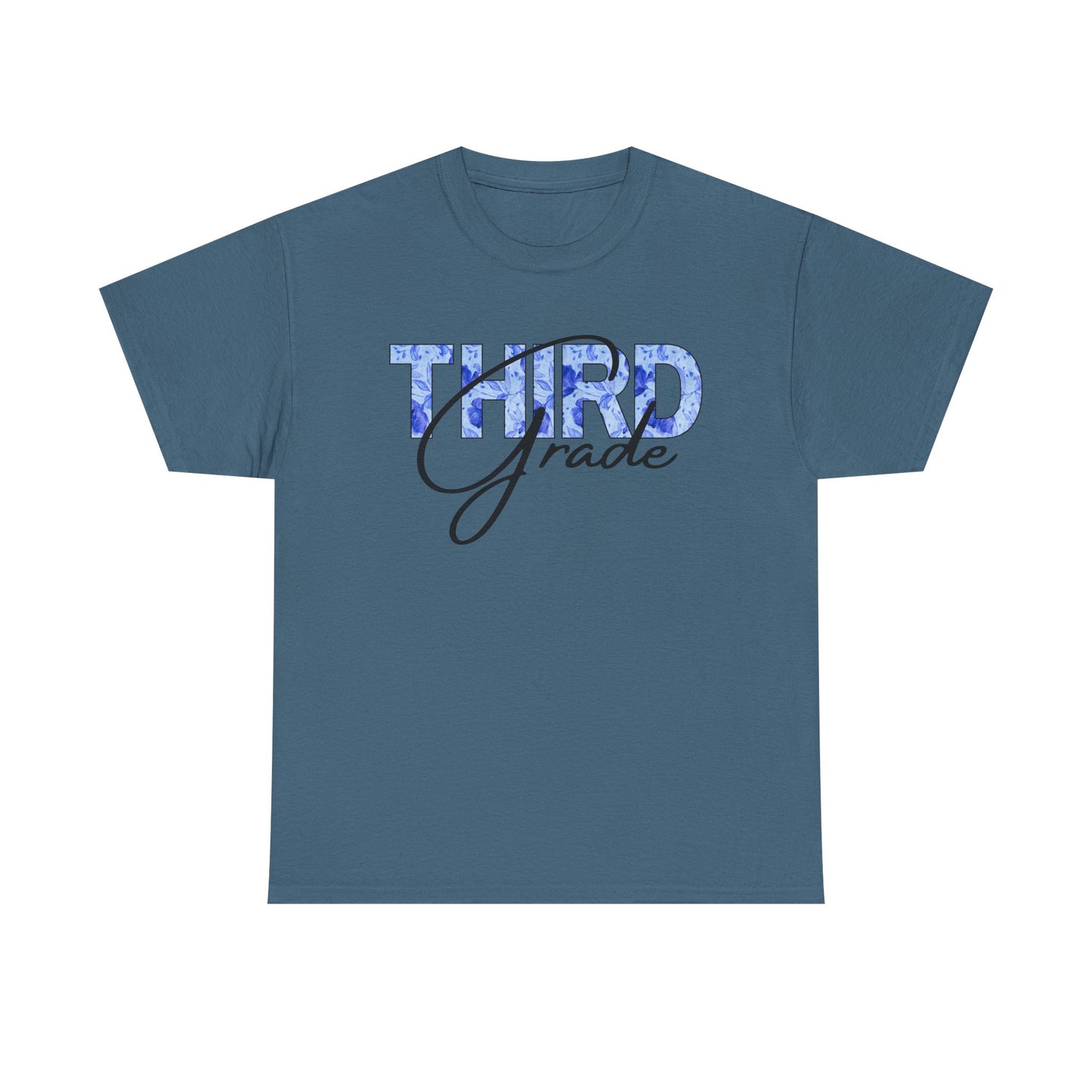 Third Grade Unisex Heavy Cotton Tee, Back to School Shirt, Teacher Gift, Kids Clothing, Classroom Style, Educational Apparel