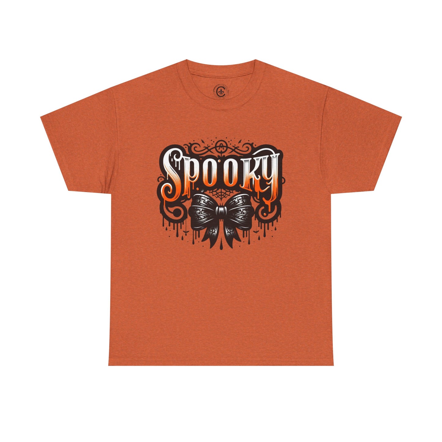 Spooky Themed Unisex Heavy Cotton Tee, Halloween Shirt, Fall Fashion, Ghostly Tee, Graphic Tee, Casual Wear