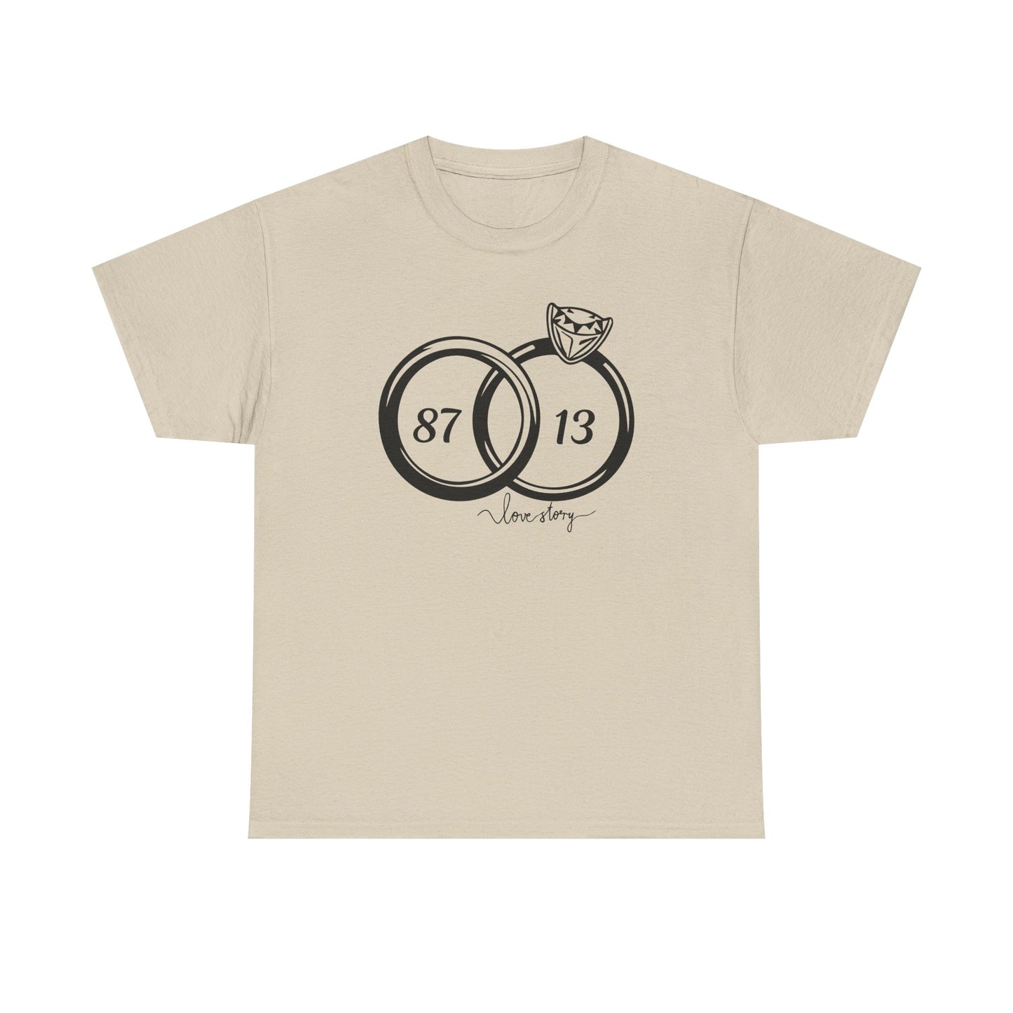Wedding of the Century, 87 & 13, It's a Love Story Unisex Heavy Cotton Tee,