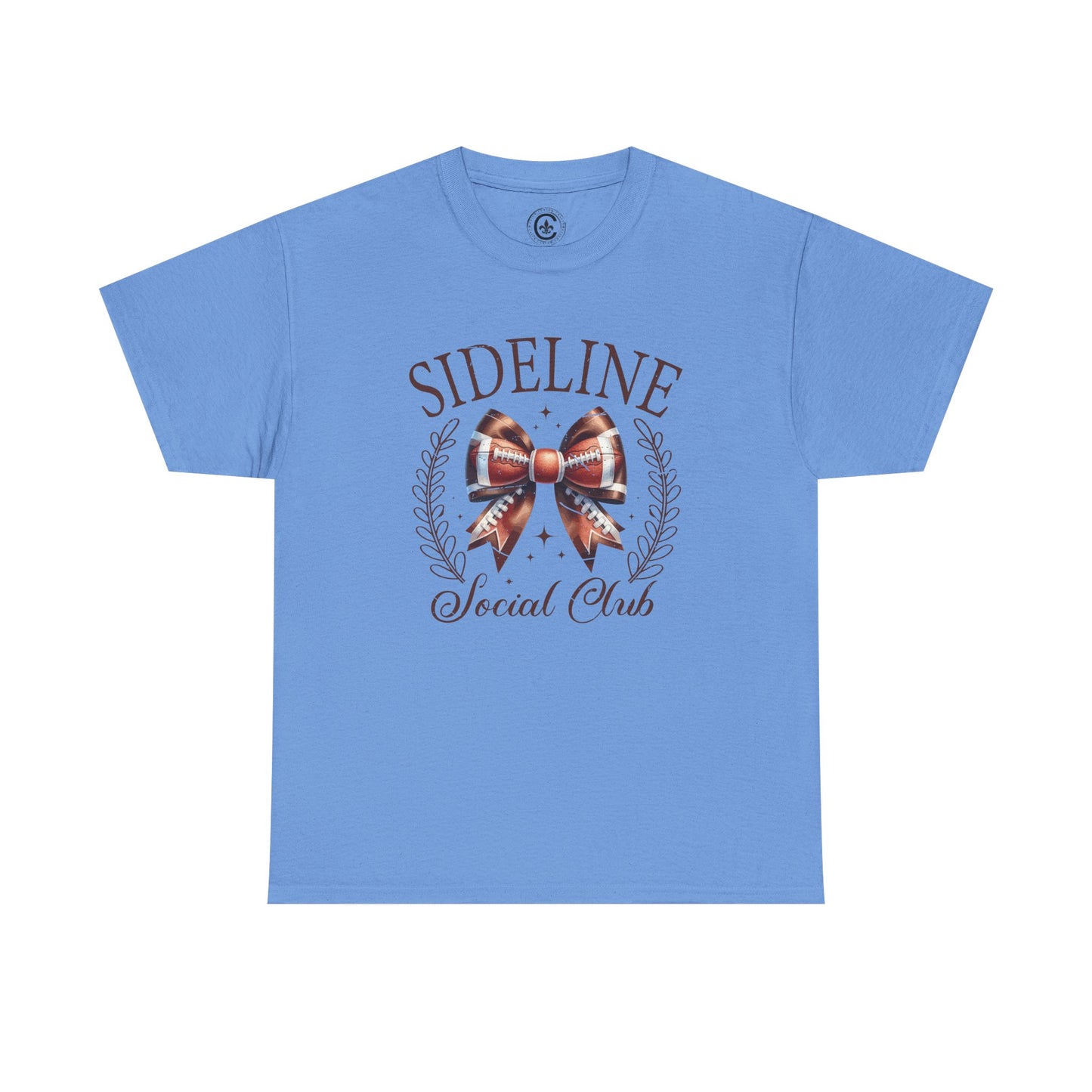 Sideline Social Club Tee, Unisex Heavy Cotton Shirt, Perfect for Game Days, Sports Fans, Casual Wear, Unique Gift Idea, Football