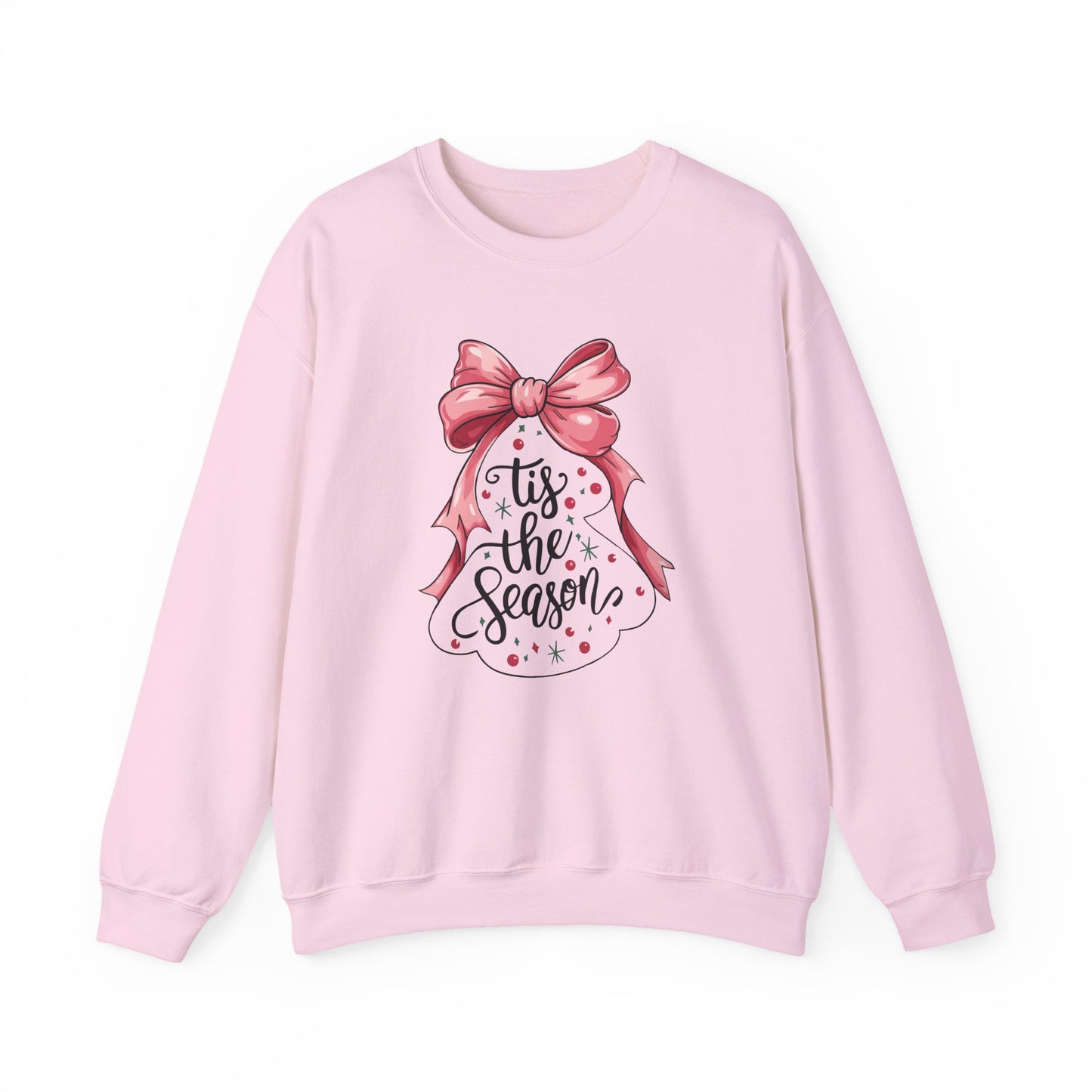 Festive Holiday Crewneck Sweatshirt - 'Tis the Season, Christmas Gift, Cozy Apparel, Winter Wear, Unisex Fashion