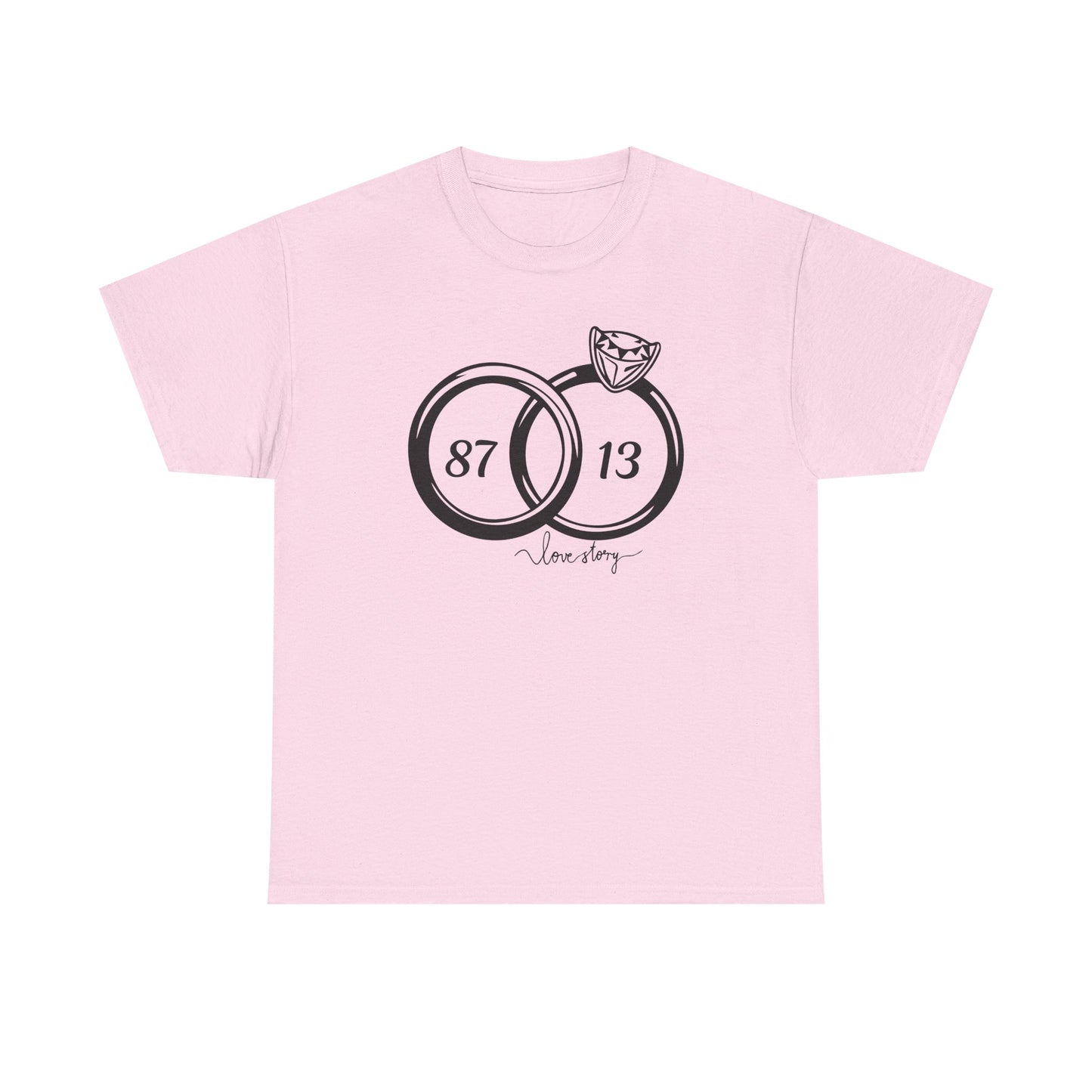 Wedding of the Century, 87 & 13, It's a Love Story Unisex Heavy Cotton Tee,