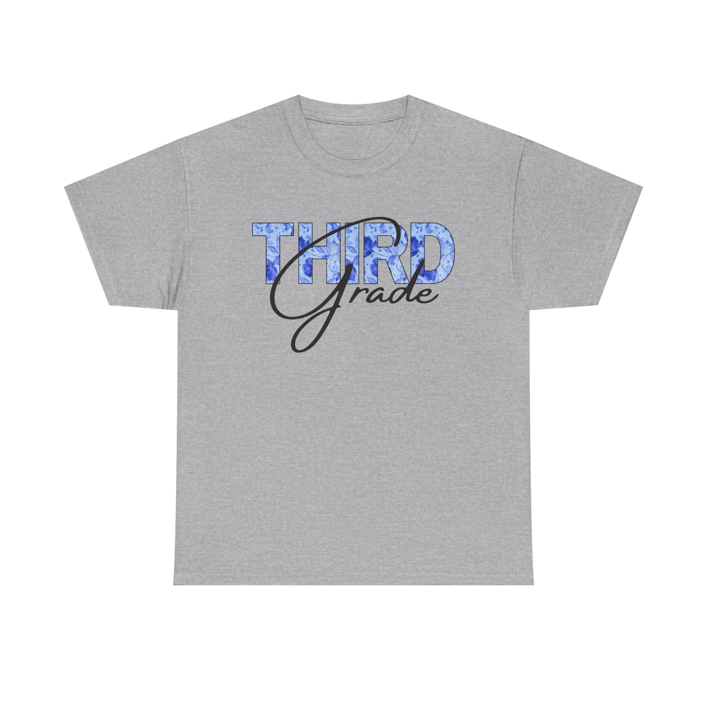 Third Grade Unisex Heavy Cotton Tee, Back to School Shirt, Teacher Gift, Kids Clothing, Classroom Style, Educational Apparel