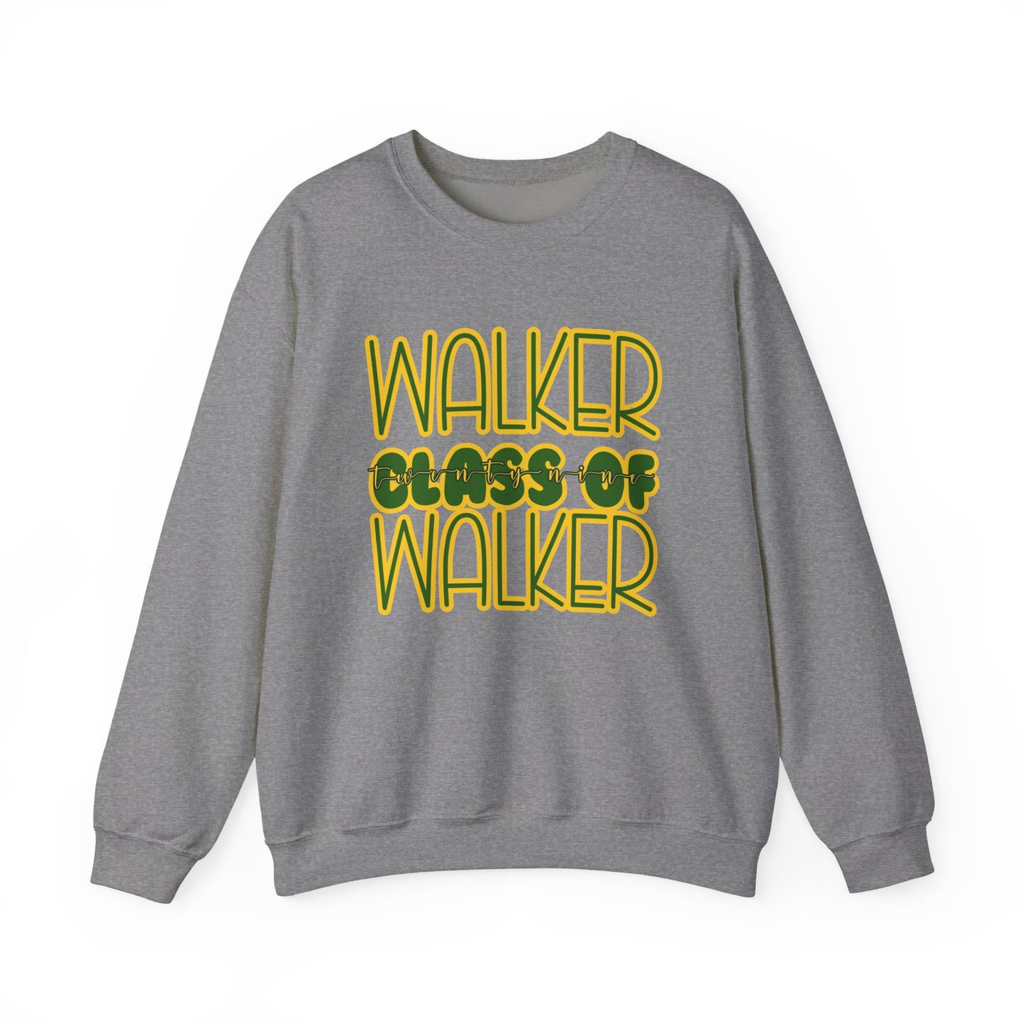 Class of 29 Crewneck Sweatshirt, Walker, Louisiana, Wildcats, Stacked Walker