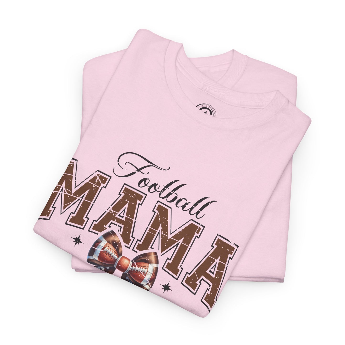Football Mama Unisex Heavy Cotton Tee | Perfect for Game Day, Sports Events, Gifts for Moms, Casual Wear, Tailgate Parties