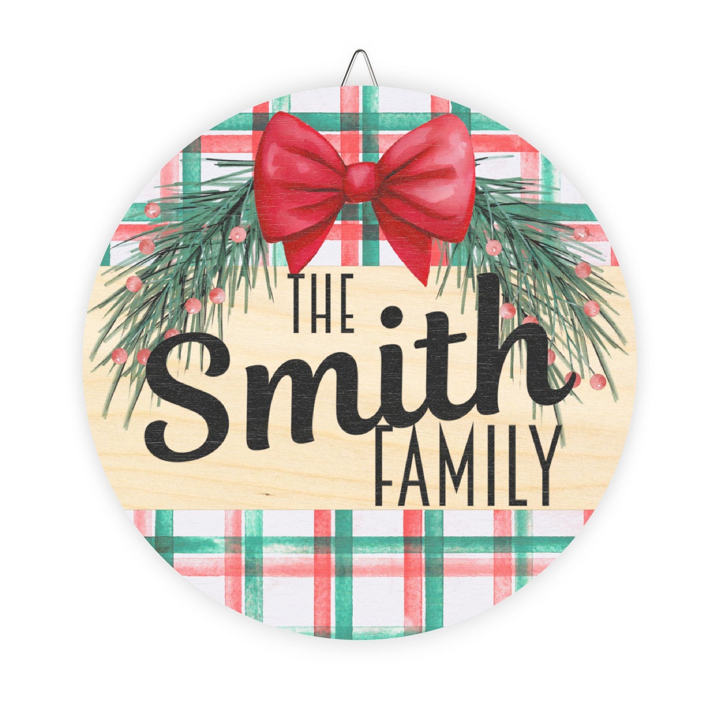 Personalized Family Name Door Wood Sign, Rustic Home Decor, Kitchen Wall Art, Housewarming Gift, Family Name Plaque