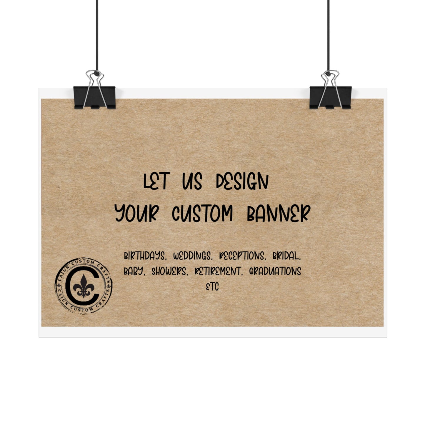 Personalized Rolled Banners for Weddings, Birthdays, Graduations, Celebrations, Unique Event Decor