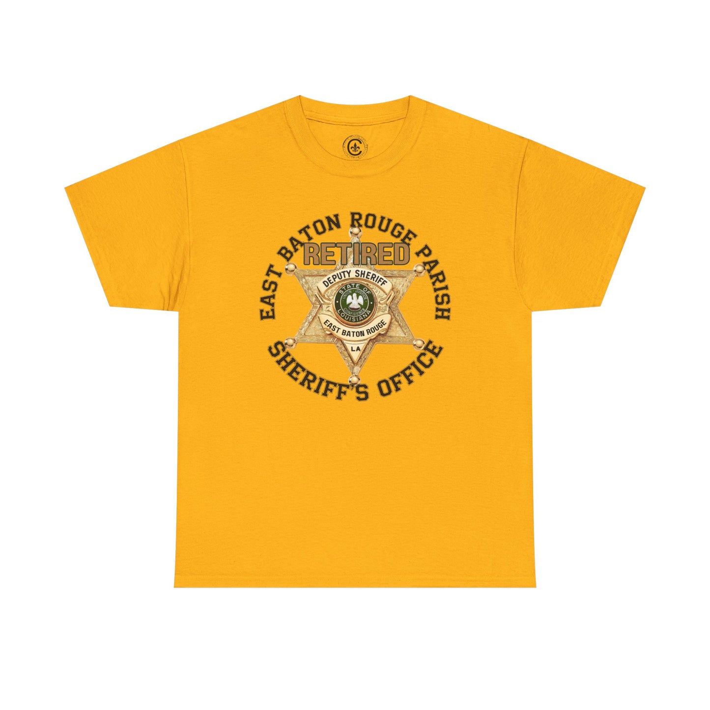 EBRSO Badge Retired Sheriff Heavy Cotton Tee, Unisex Tee, Law Enforcement Gift, Retirement Celebration T-shirt