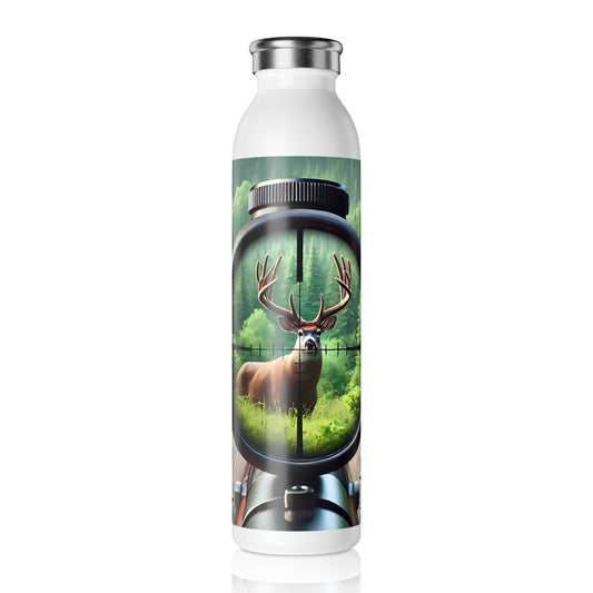 Hunting-Themed Slim Water Bottle | Outdoor Adventure Gear, Hydration Gift for Hunters, Sports Bottle, Camping Accessories