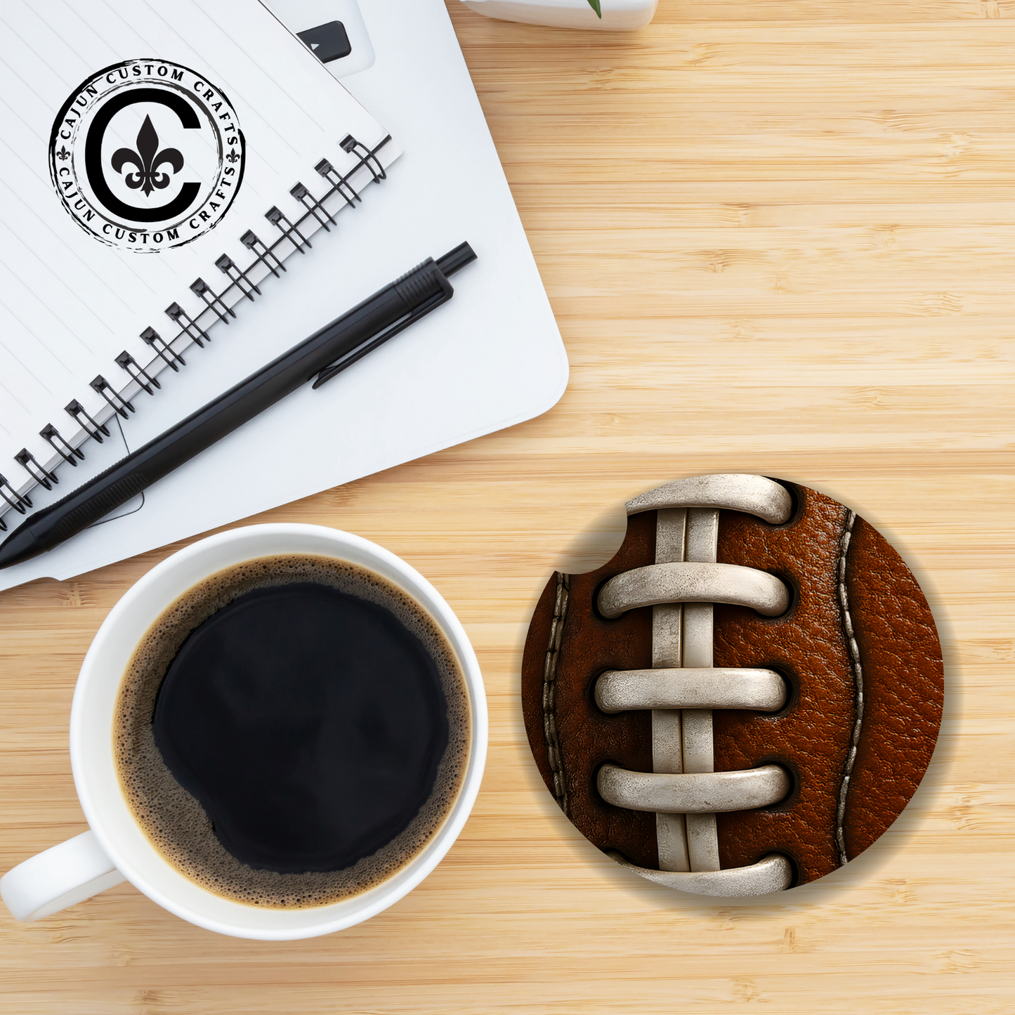 Football, masculine, stitches, football season, gift for coach
