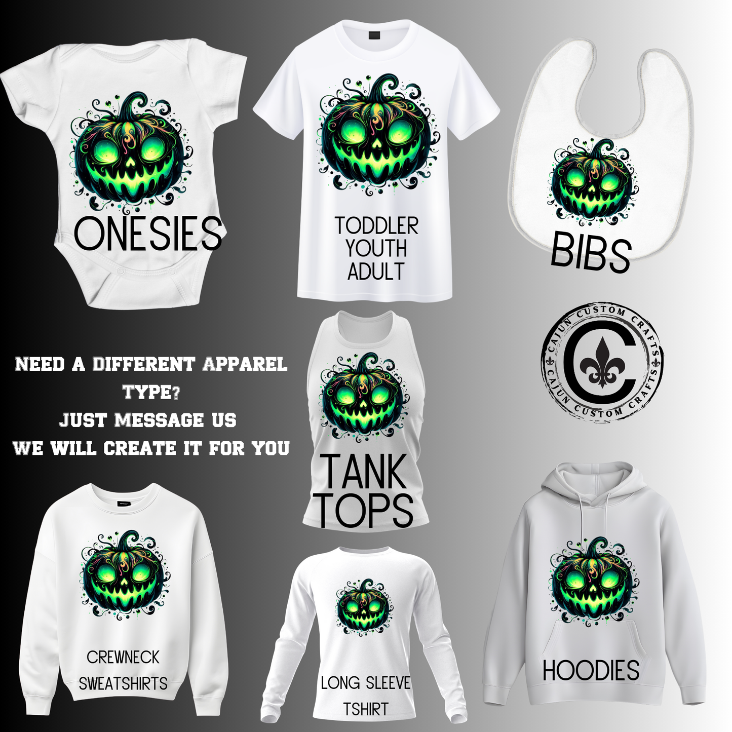 Wicked Green and Black Pumpkin