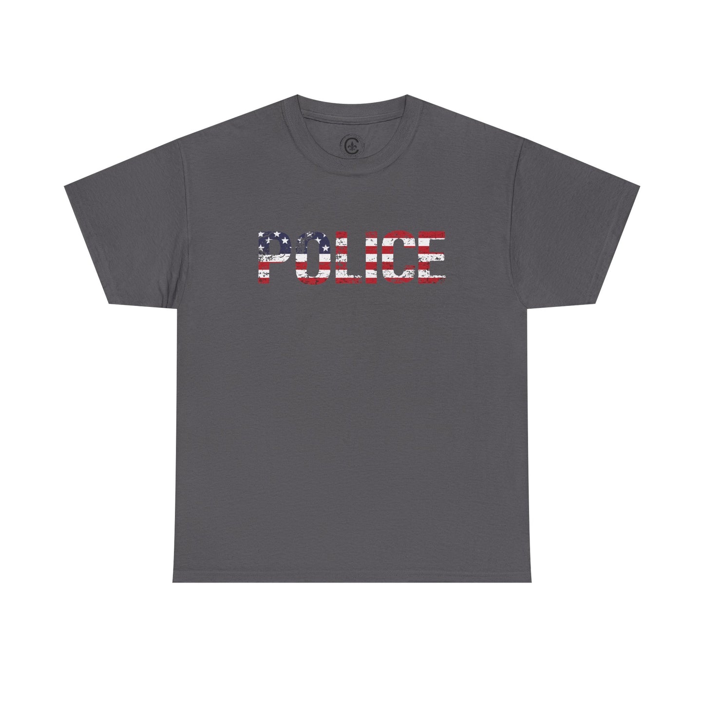 Police Flag Graphic Tee, T-Shirt, Unisex Humor Shirt, Gifts for Friends, Casual Wear, law enforcement