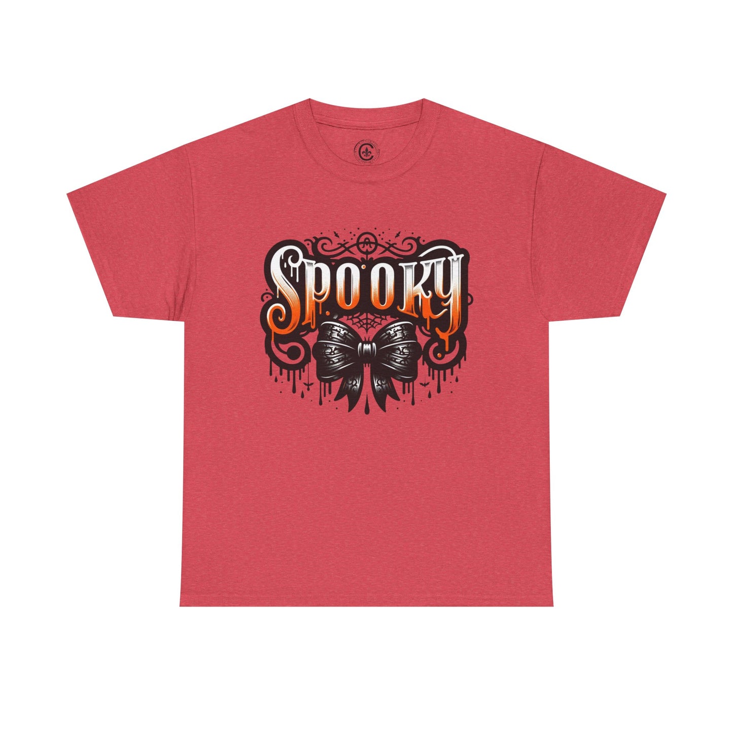 Spooky Themed Unisex Heavy Cotton Tee, Halloween Shirt, Fall Fashion, Ghostly Tee, Graphic Tee, Casual Wear