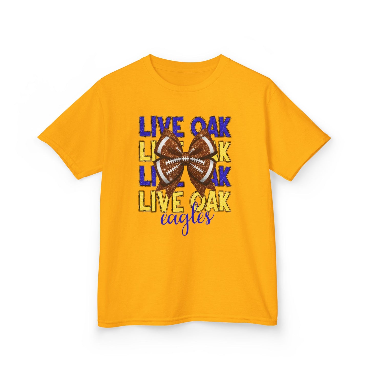 Live Oak Eagles Football Tee for Kids, Youth Sports Shirt, Fun Game Day Outfit, Birthday Gift, Team Spirit Apparel, Family Sportswear