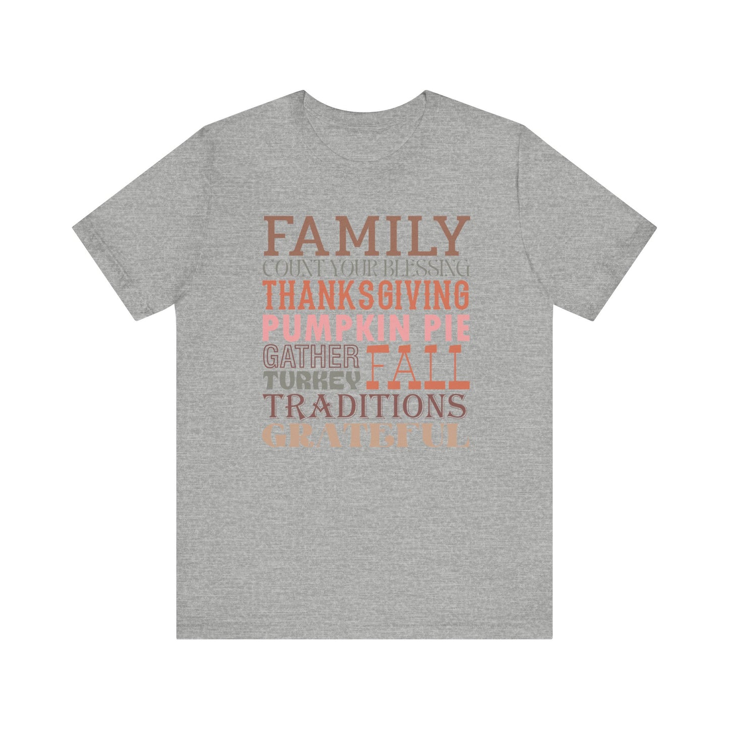 Thankful Family Thanksgiving Tee