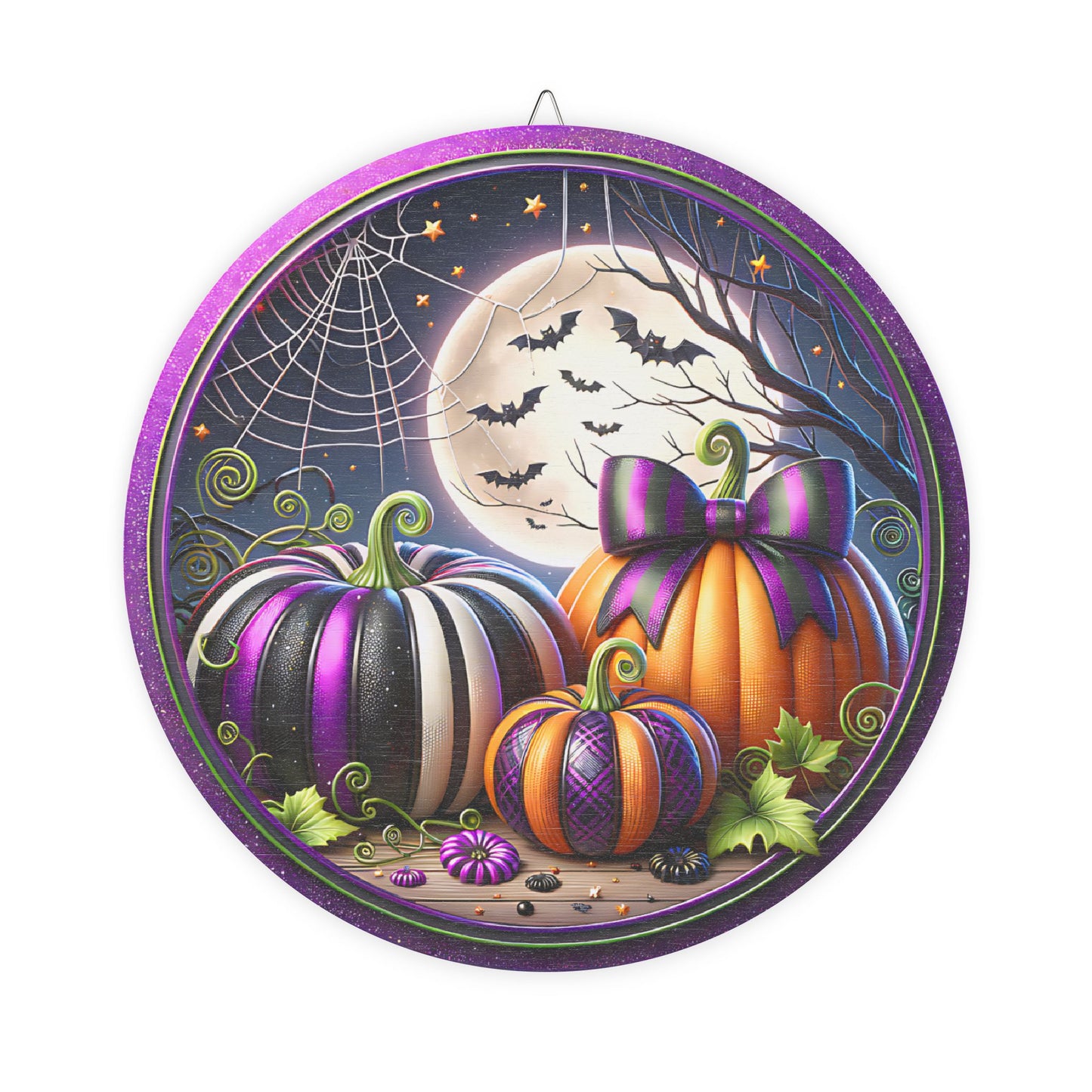 Halloween Pumpkin Wood Sign Decor | Fall Home Decoration, Rustic Wall Art, Seasonal Decor for Halloween, Autumn Vibes, Party Decoration