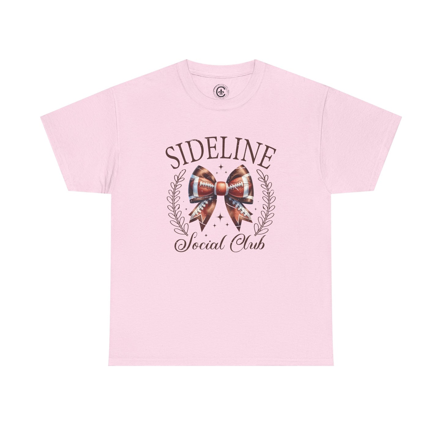 Sideline Social Club Tee, Unisex Heavy Cotton Shirt, Perfect for Game Days, Sports Fans, Casual Wear, Unique Gift Idea, Football