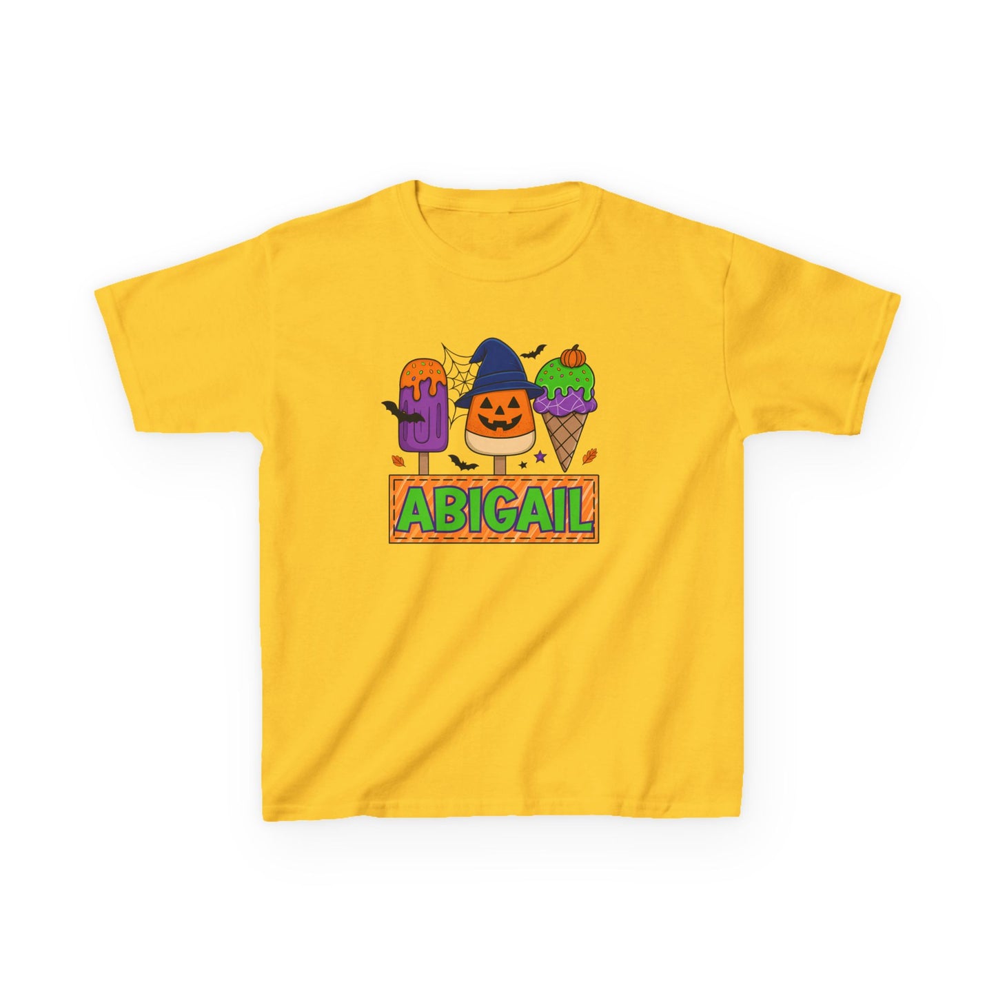 Personalized Kids Halloween Tee, Spooky T-Shirt, Custom Name Shirt, Fun Fall Apparel, Kids Costume Top, Halloween Gift Idea, Trick or Treat Wear