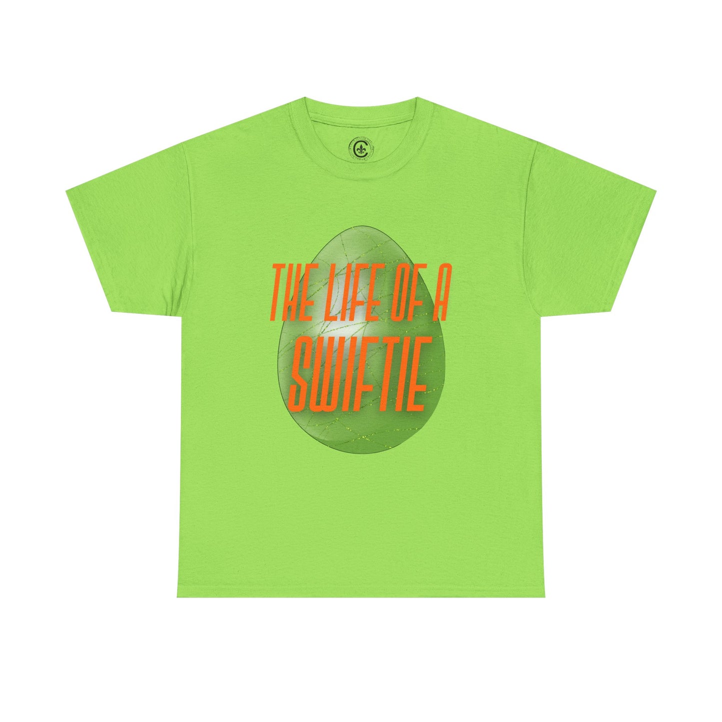 The life of a Swiftie with a green glitter easter egg - Unisex Heavy Cotton T-Shirt Music Lover Shirt, TS12 12 Swiftie