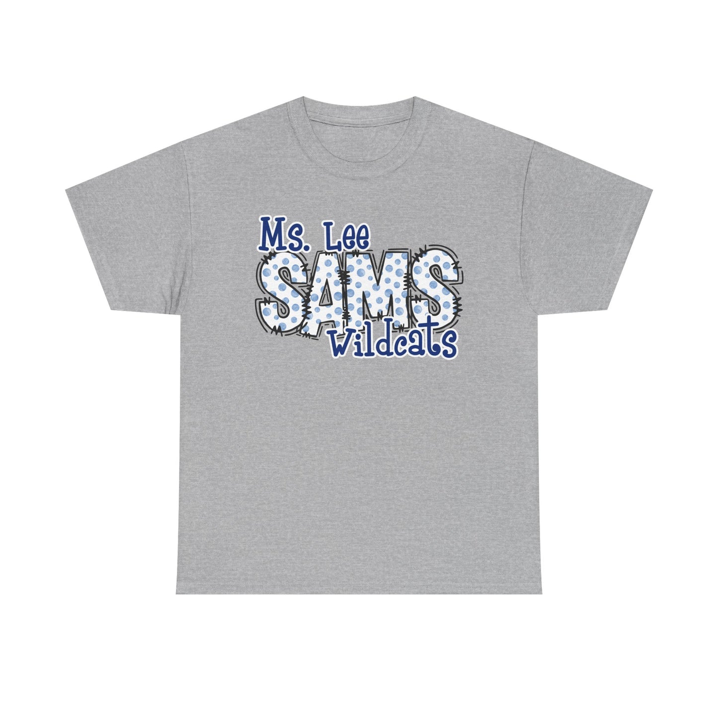 Personalized, SAMS Wildcats, Whimsical on a Unisex Tshirt, St Amant Middle School