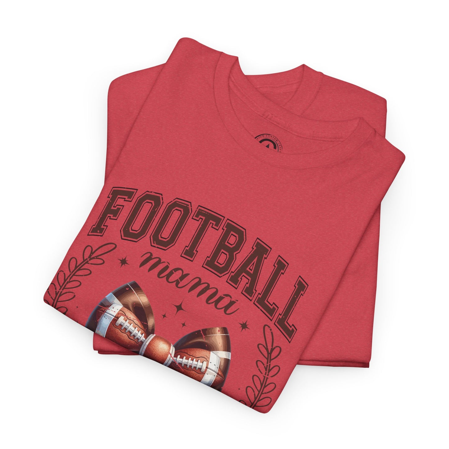 Football Mama Tee - Unisex Heavy Cotton T-Shirt, Sports Mom Gift, Game Day Apparel, Tailgate Outfit, Birthday Present