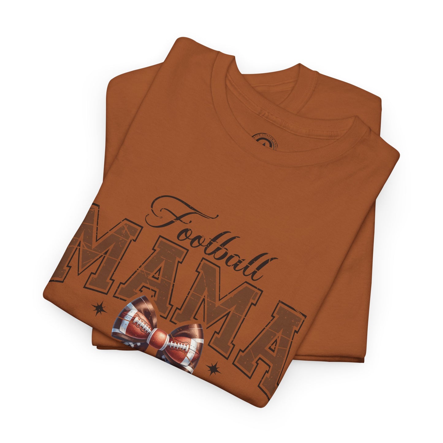 Football Mama Unisex Heavy Cotton Tee | Perfect for Game Day, Sports Events, Gifts for Moms, Casual Wear, Tailgate Parties