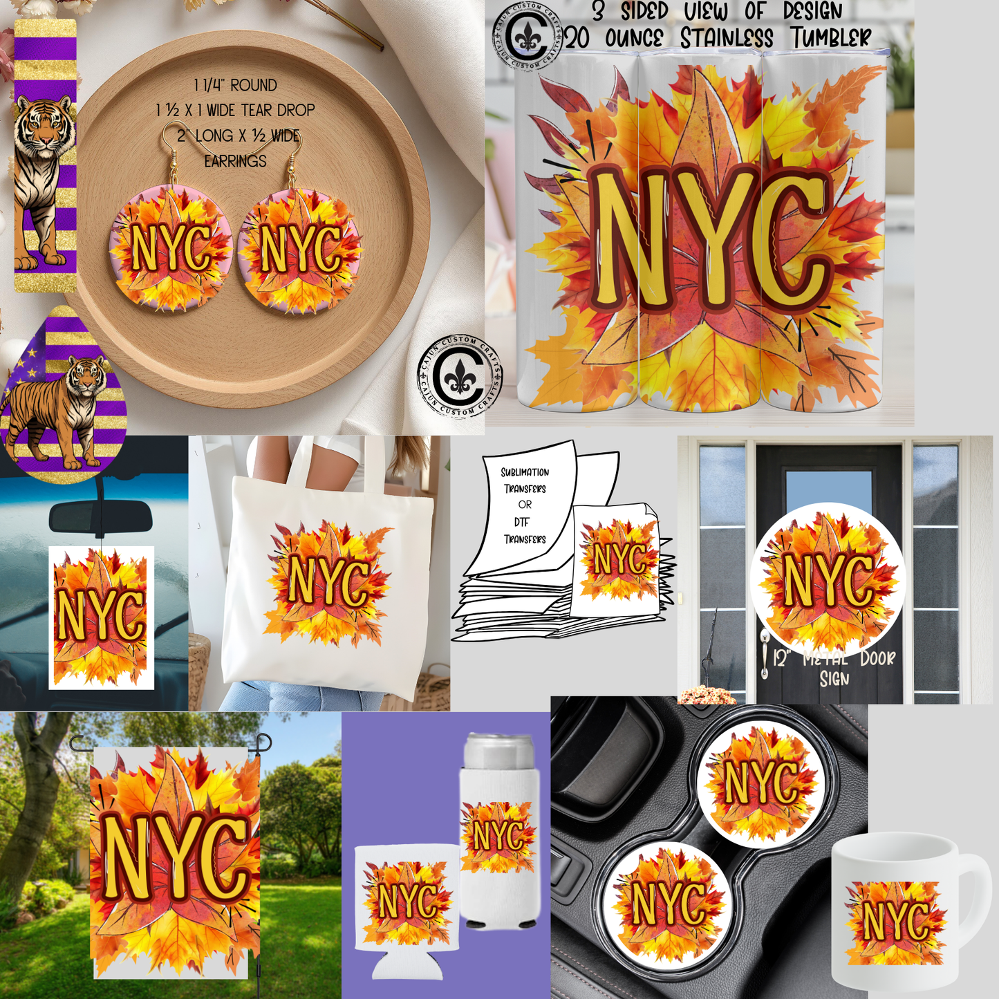 NYC Fall Leaves, Leaf Peeping  (our exclusive design!)