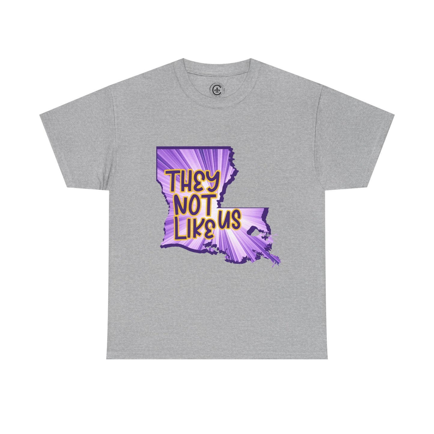Louisiana Pride Unisex Heavy Cotton Tee | They Not Like Us, Southern Statement Shirt, Gift for Locals, Casual Wear, Streetwear