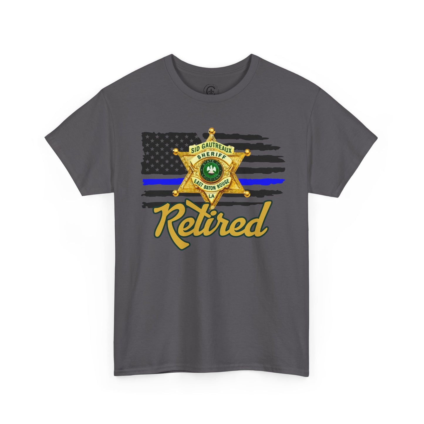EBRSO Badge Retired Sheriff Heavy Cotton Tee, Unisex Tee, Law Enforcement Gift, Retirement Celebration T-shirt