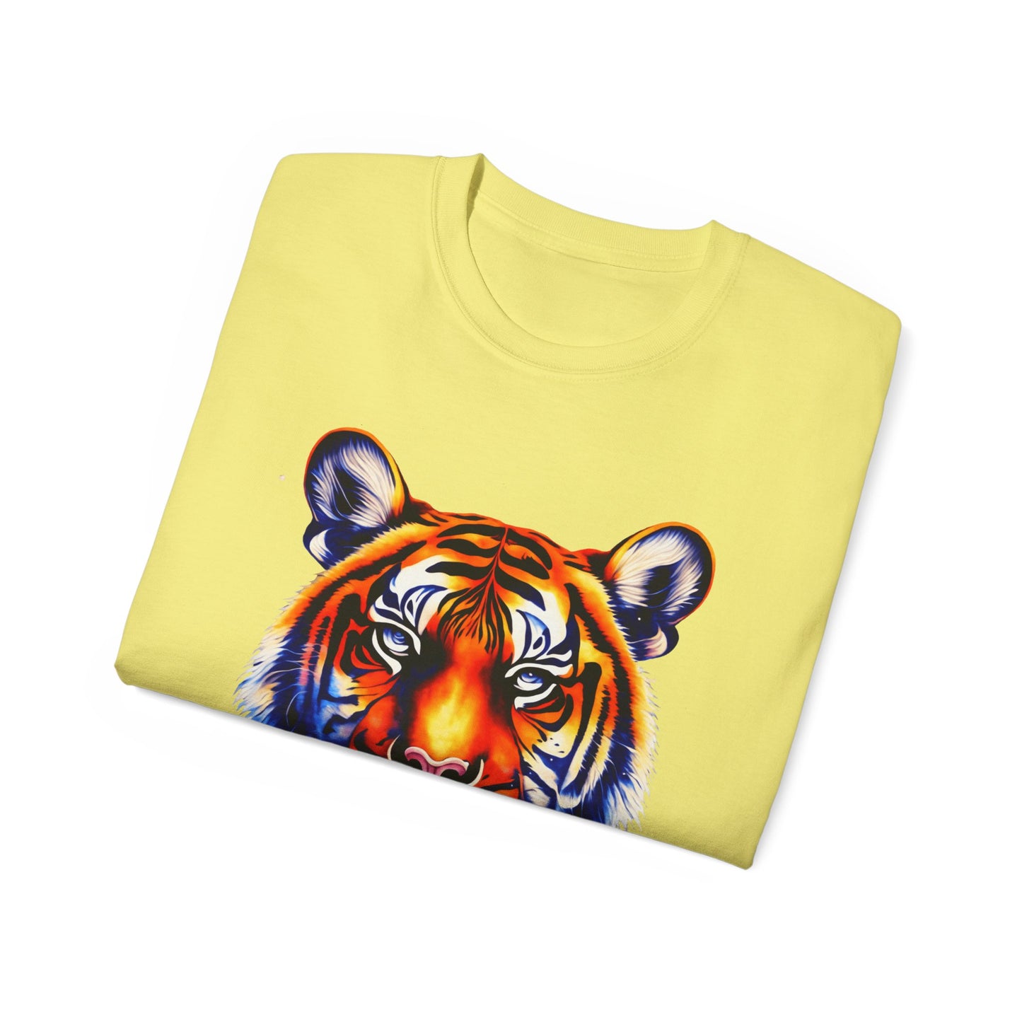 LSU Gold Day, Colorful Tiger Head Football Tee, Cute Football T-Shirt, Gift for Sports Lovers, Unique Football Apparel, Casual Everyday Wear