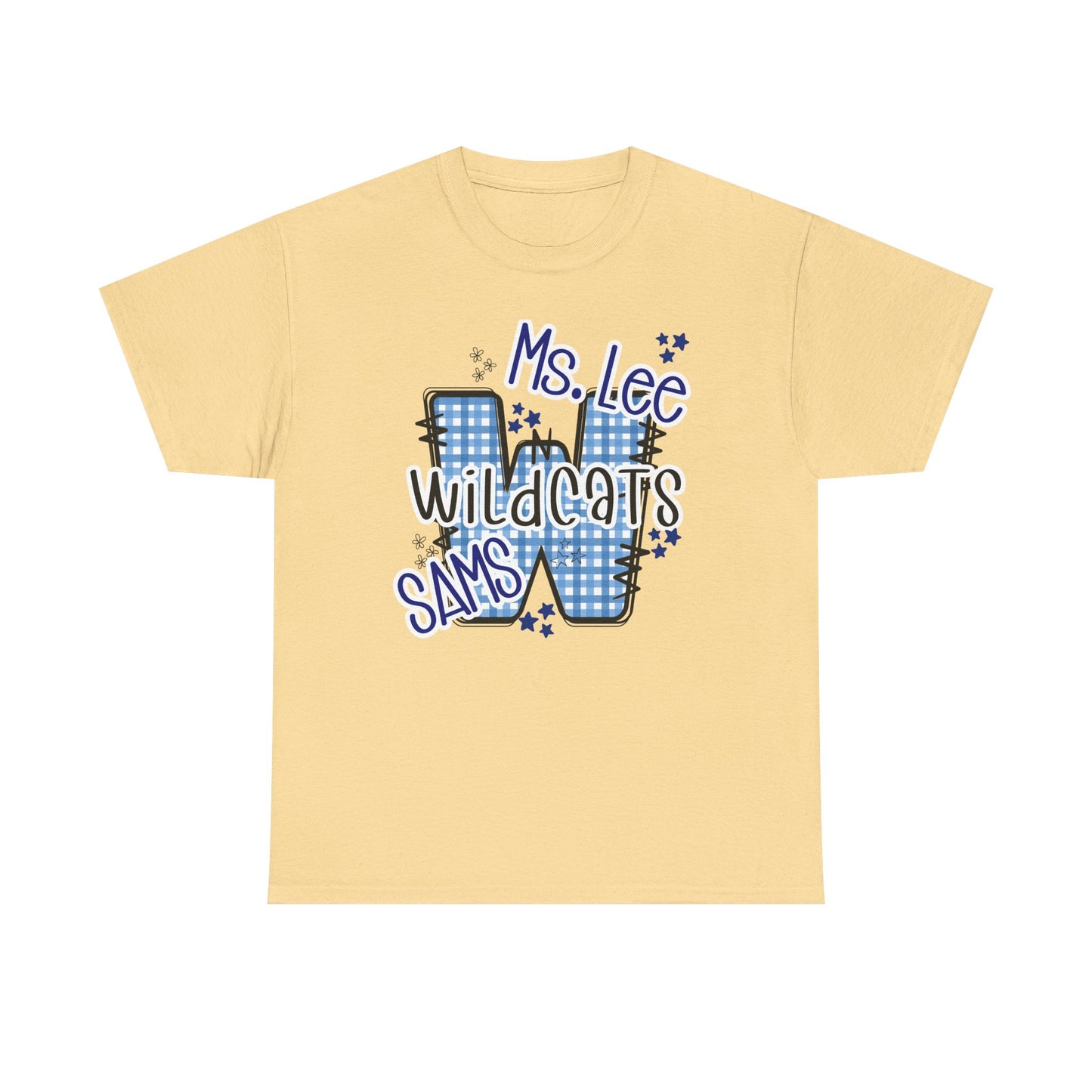 Personalized, SAMS Wildcats, Whimsical on a Unisex Tshirt, St Amant Middle School