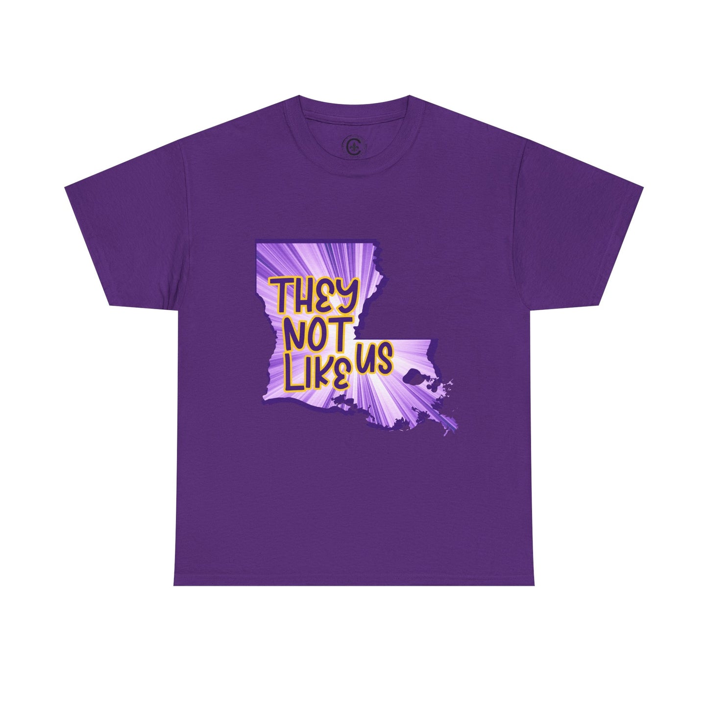 Louisiana Pride Unisex Heavy Cotton Tee | They Not Like Us, Southern Statement Shirt, Gift for Locals, Casual Wear, Streetwear