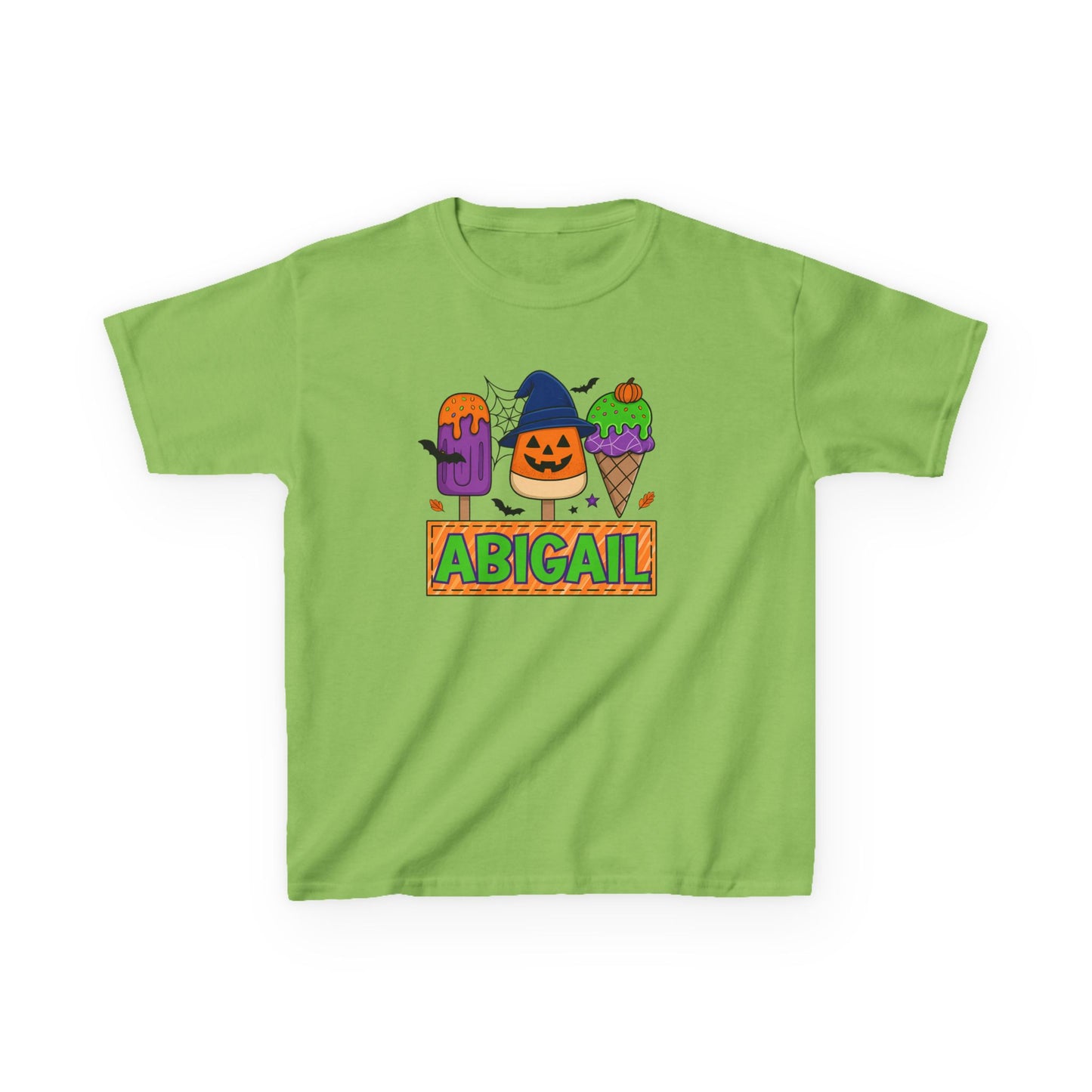 Personalized Kids Halloween Tee, Spooky T-Shirt, Custom Name Shirt, Fun Fall Apparel, Kids Costume Top, Halloween Gift Idea, Trick or Treat Wear