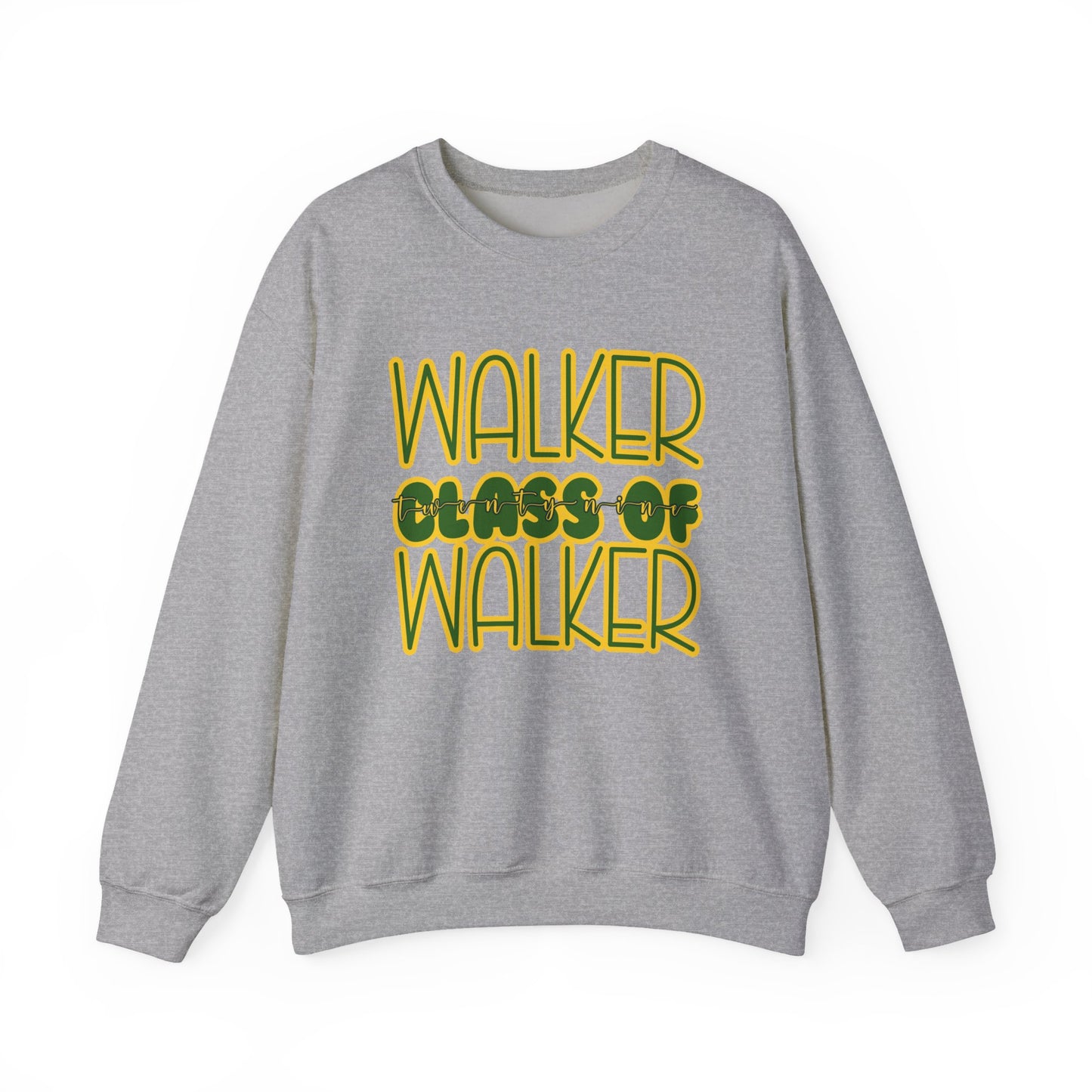 Class of 29 Crewneck Sweatshirt, Walker, Louisiana, Wildcats, Stacked Walker