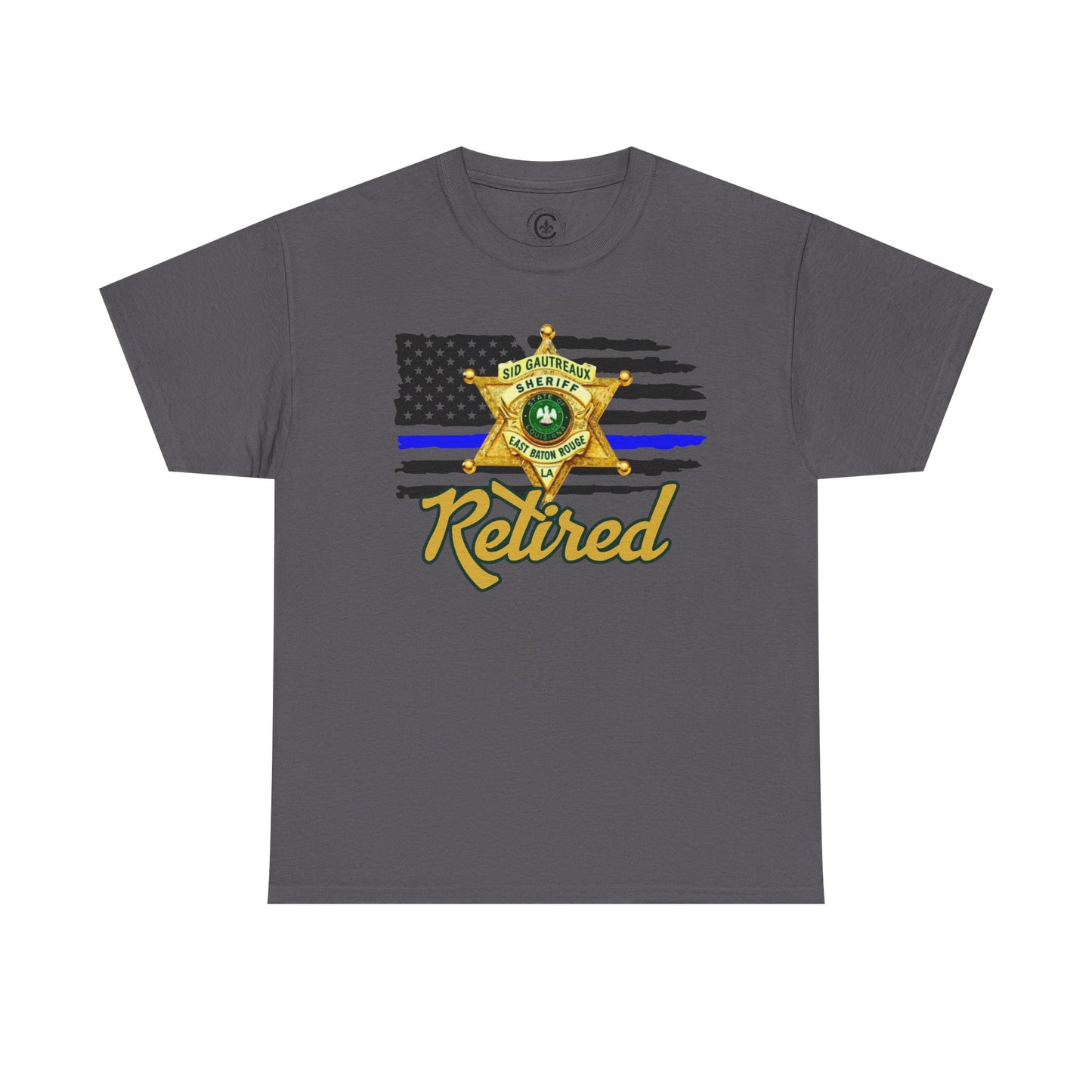 EBRSO Badge Retired Sheriff Heavy Cotton Tee, Unisex Tee, Law Enforcement Gift, Retirement Celebration T-shirt