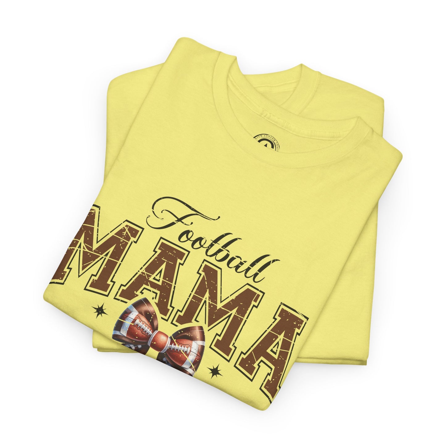 Football Mama Unisex Heavy Cotton Tee | Perfect for Game Day, Sports Events, Gifts for Moms, Casual Wear, Tailgate Parties