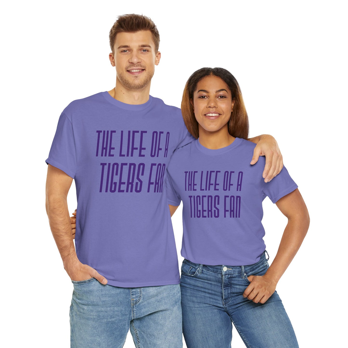 The life of a Tiger Fan  Unisex Heavy Cotton T-Shirt Music Lover Shirt, TS12 12 Swiftie, lsu. tigers