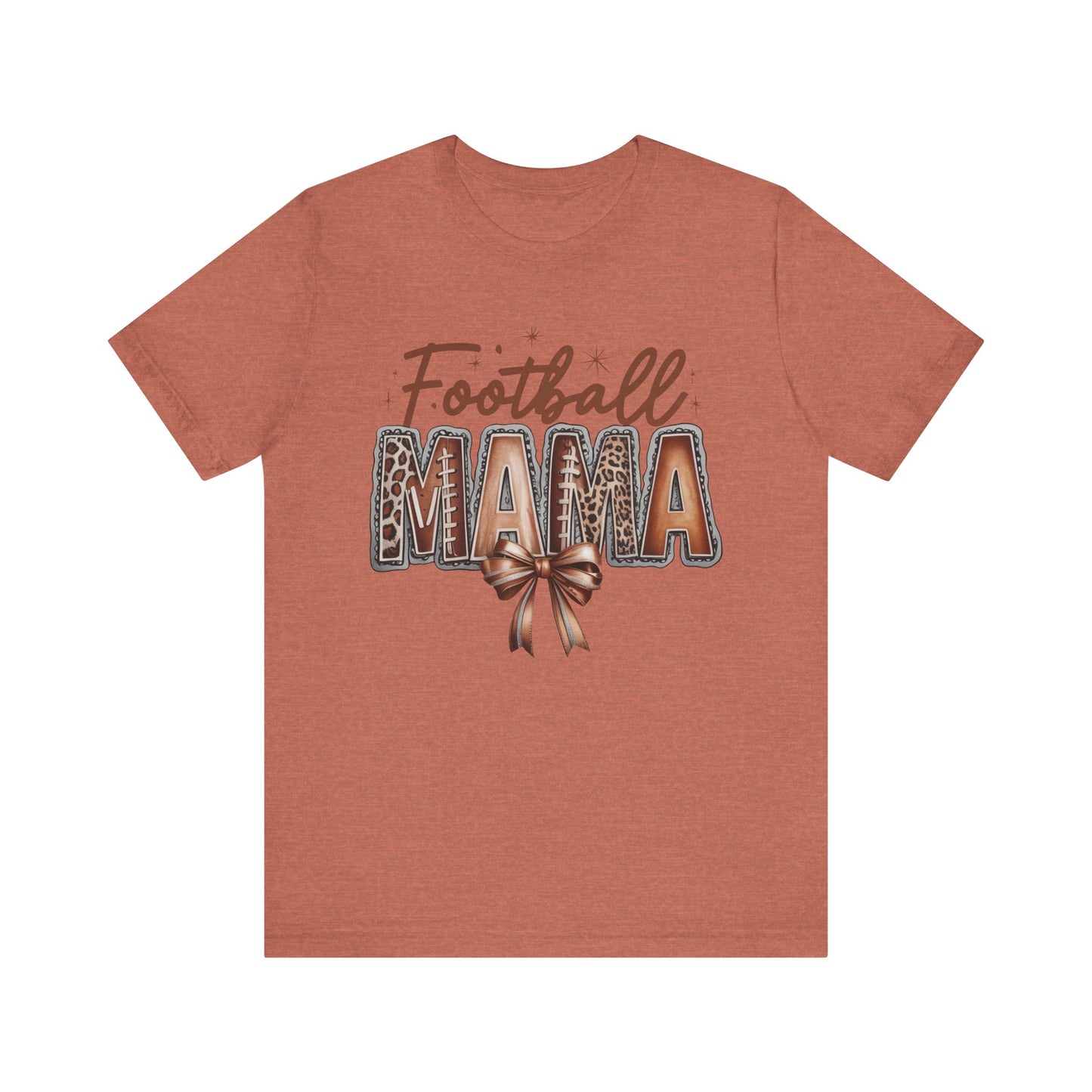 Football Mama Tee, Unisex Short Sleeve Shirt for Sports Moms, Cute Gift for Game Day, Football Season Apparel
