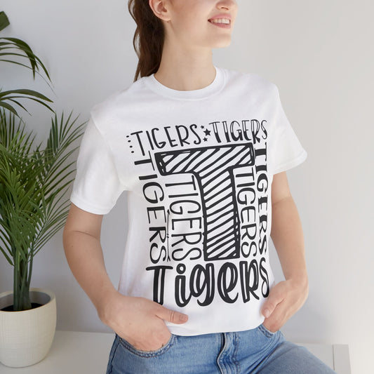 Tigers Graphic Tee, Perfect for Animal Lovers, Casual Wear, Gifts for Her, Unisex T-Shirt, College Spirit Wear, Summer Essential