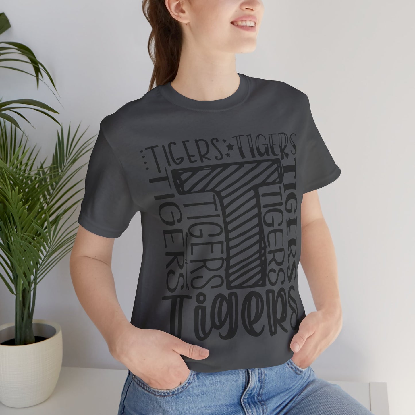 Tigers Graphic Tee, Perfect for Animal Lovers, Casual Wear, Gifts for Her, Unisex T-Shirt, College Spirit Wear, Summer Essential