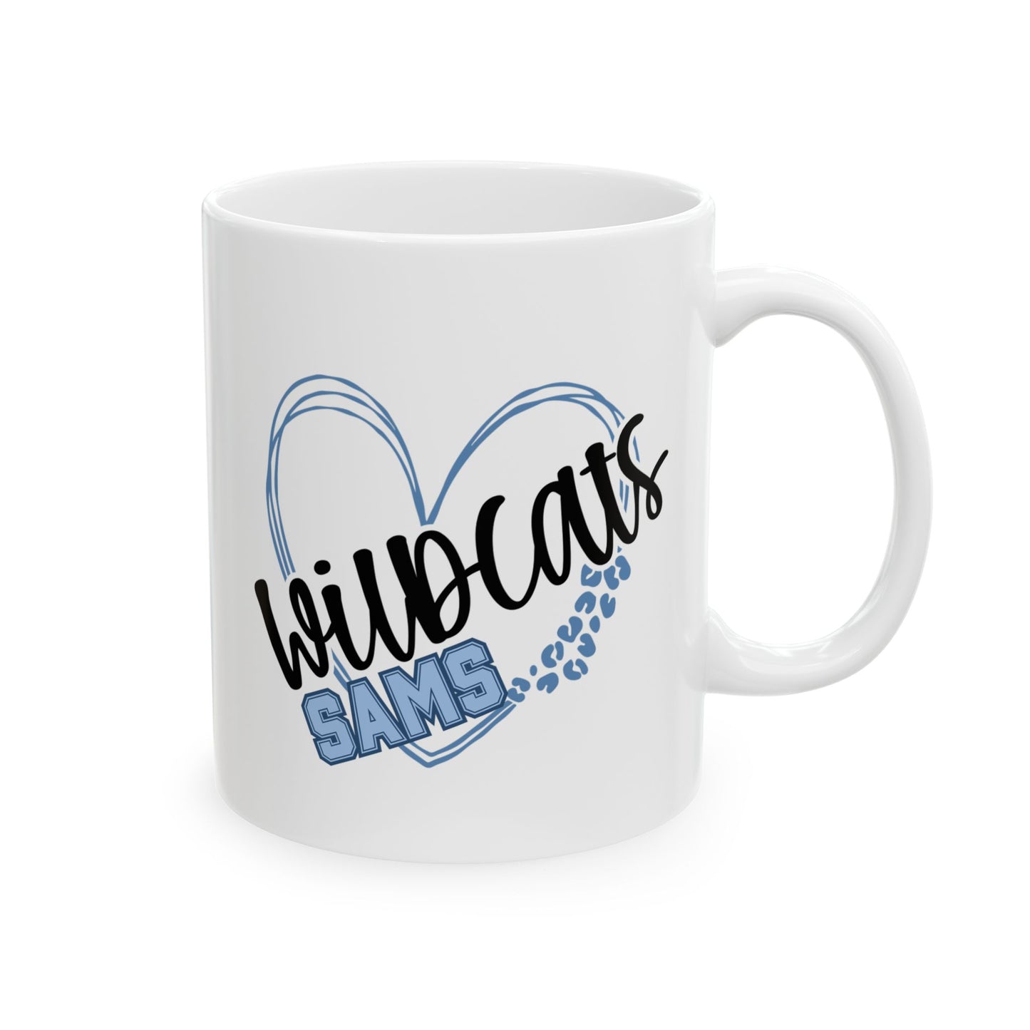 SAMS Wildcats Ceramic Mug - Cute Coffee Cup for St Amant Middle School