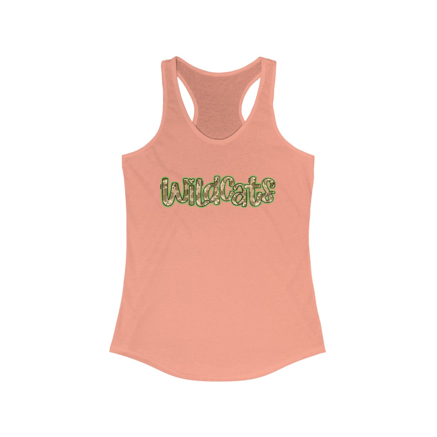 Wildcats, Camo, Women's Racerback Tank Top, Perfect for Game Day, Sports Events, Tailgating, and Everyday Wear
