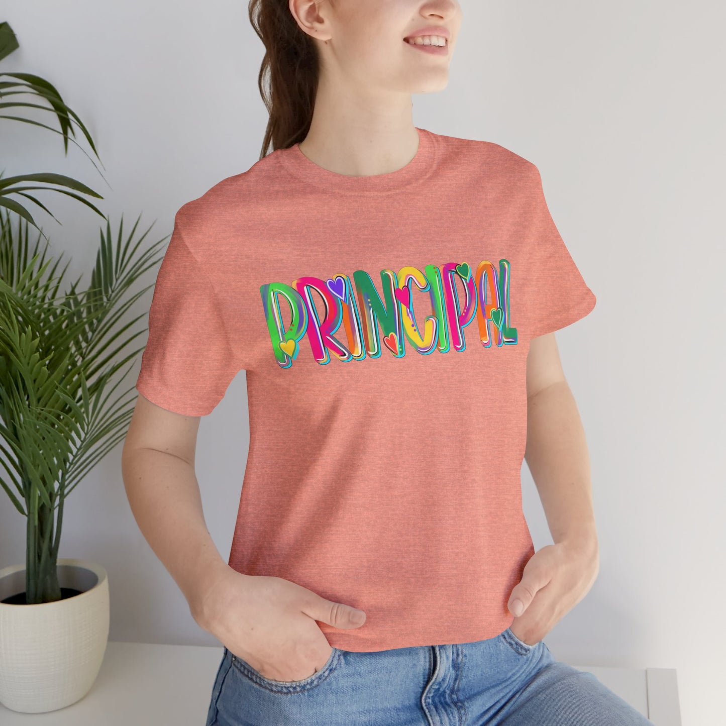 Colorful Principal Tee for Educators, Administration, School